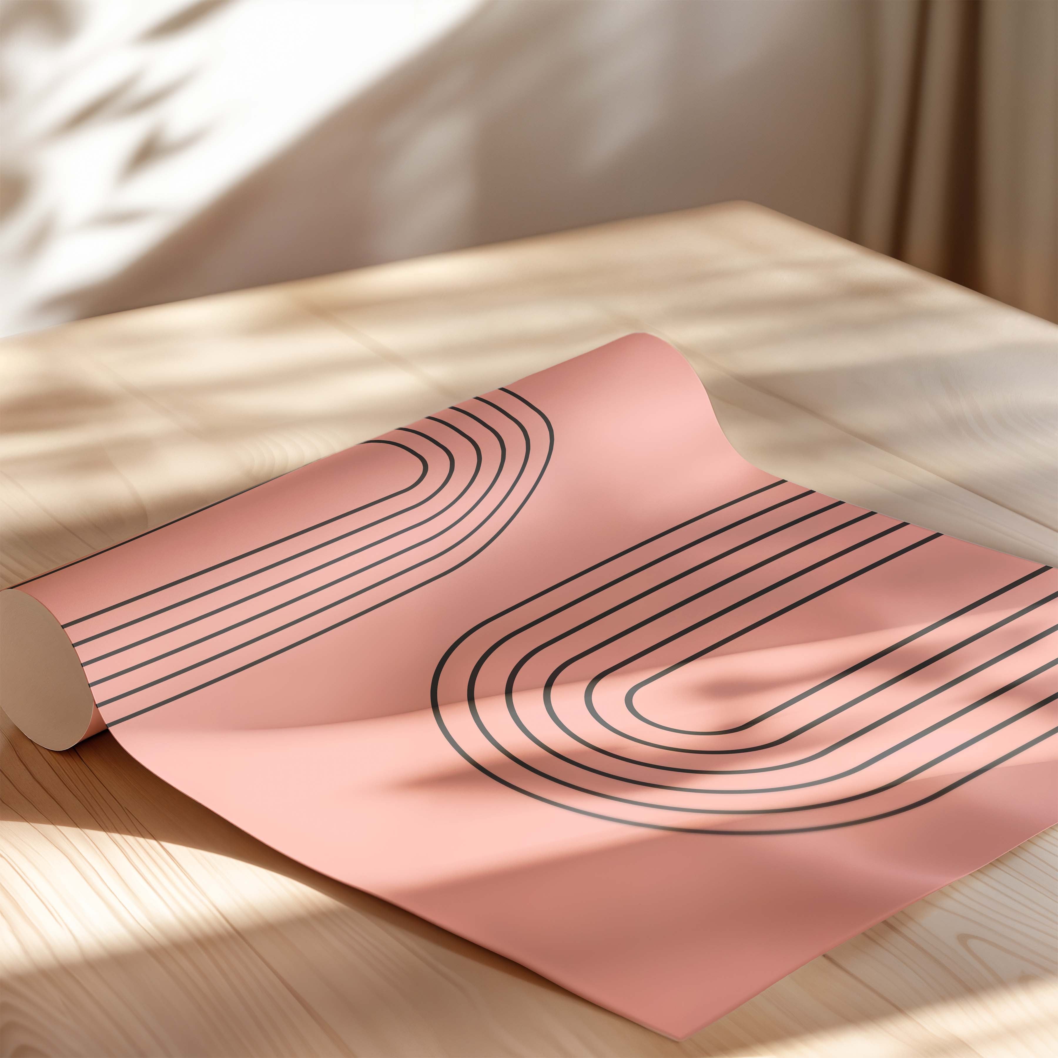 Abstract Arches Horizontal in Salmon