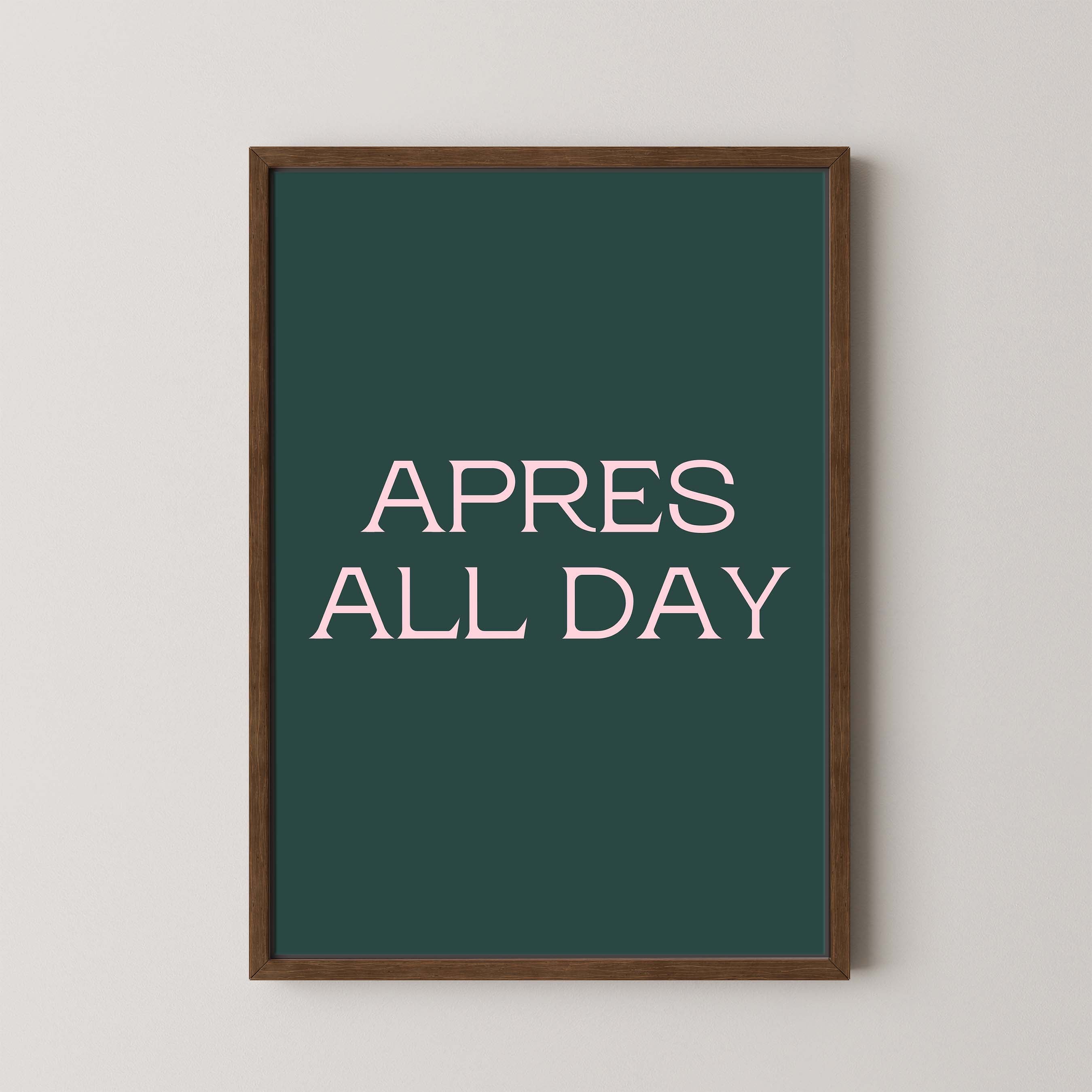 Apres All Day in Kelly and Pink