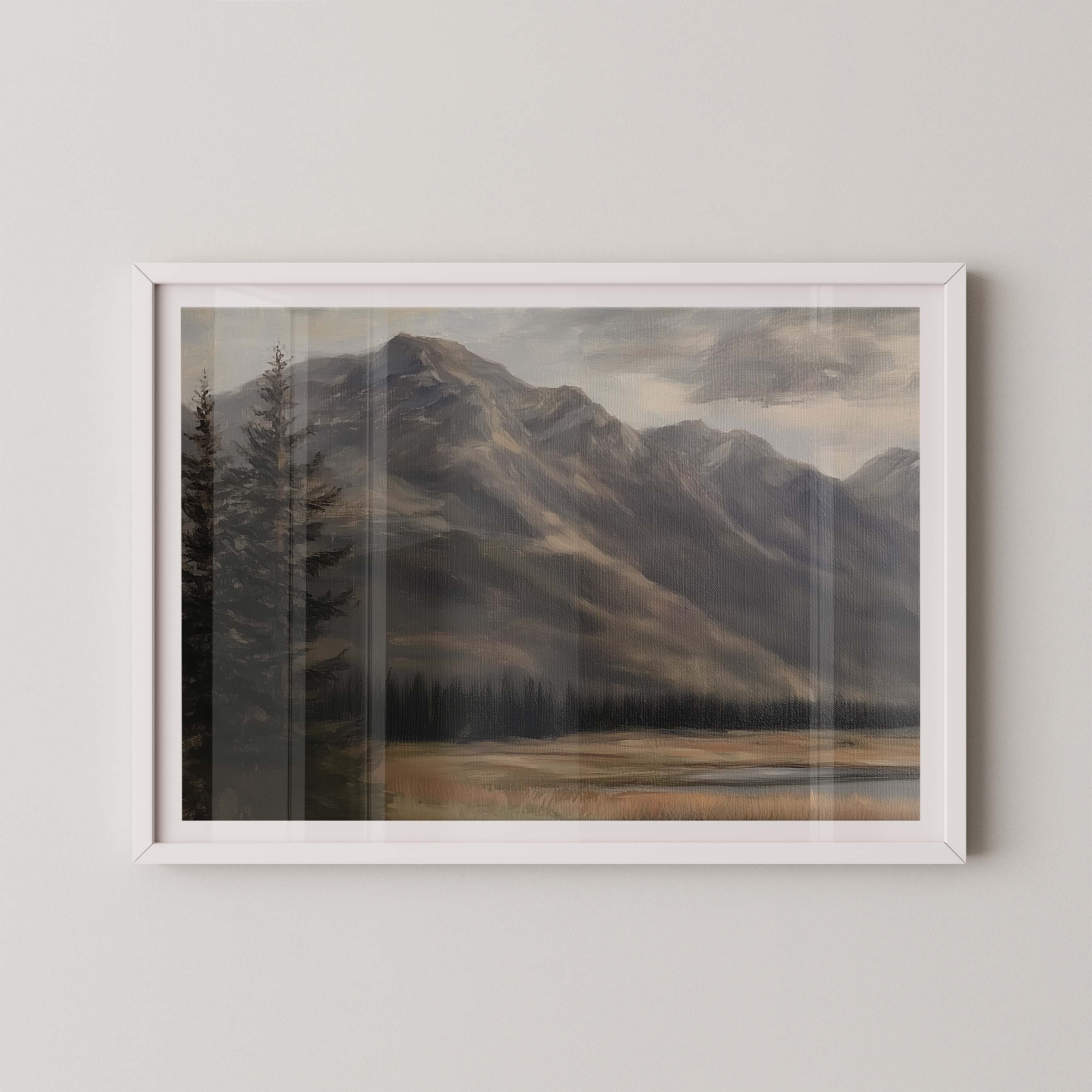 Autumn Field | Moody Landscape Art