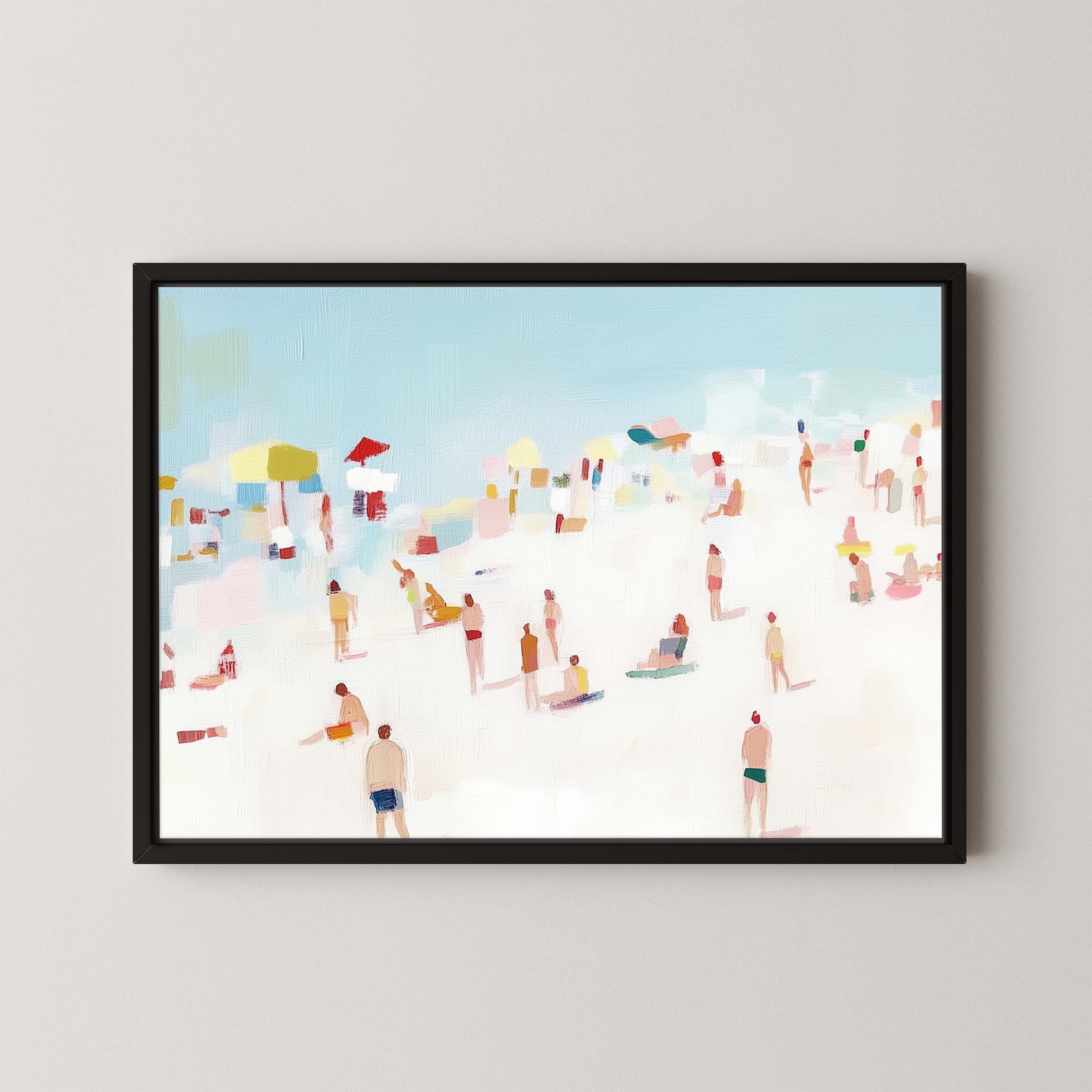 Beachgoers | Abstract Beach Art