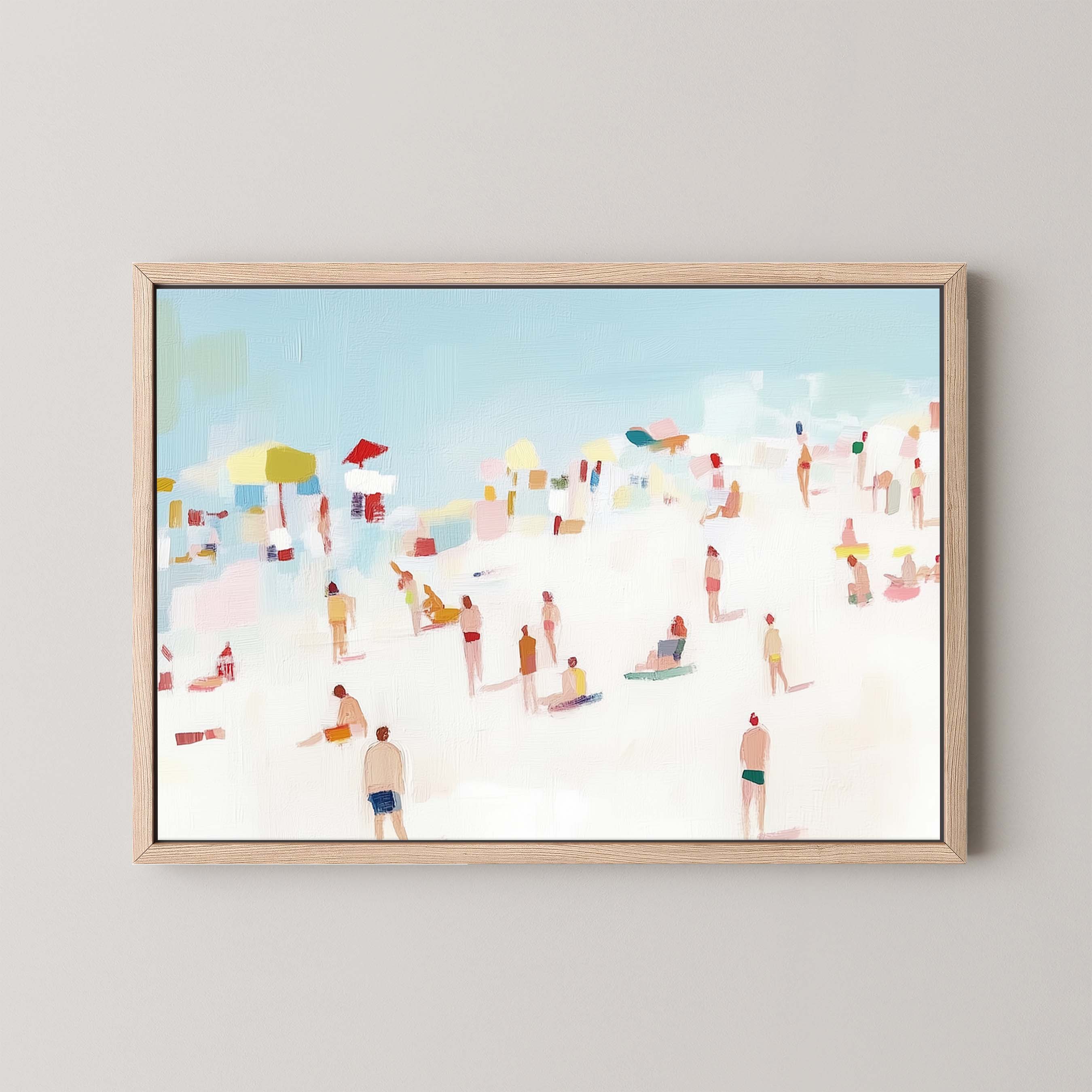 Beachgoers | Abstract Beach Art
