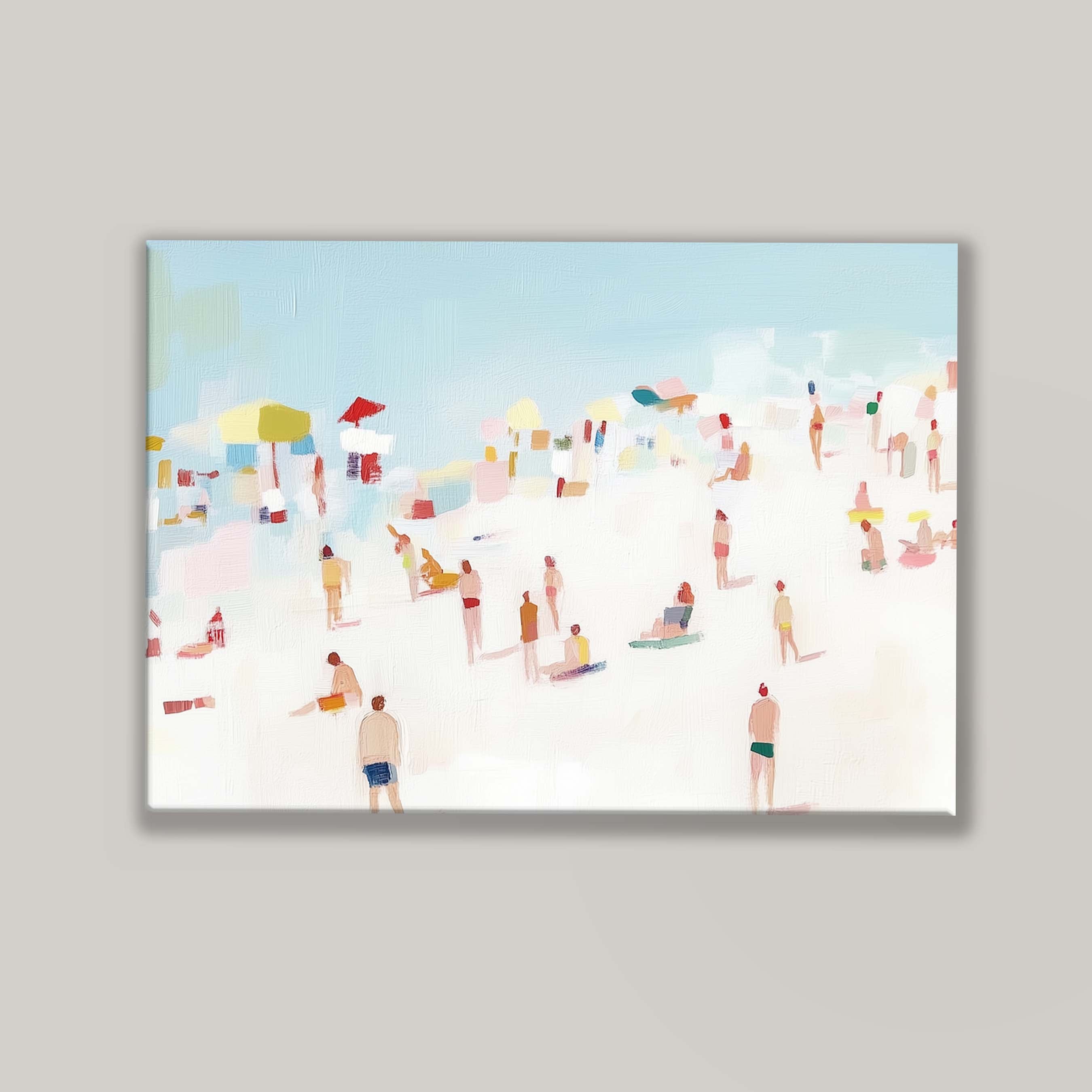 Beachgoers | Abstract Beach Art