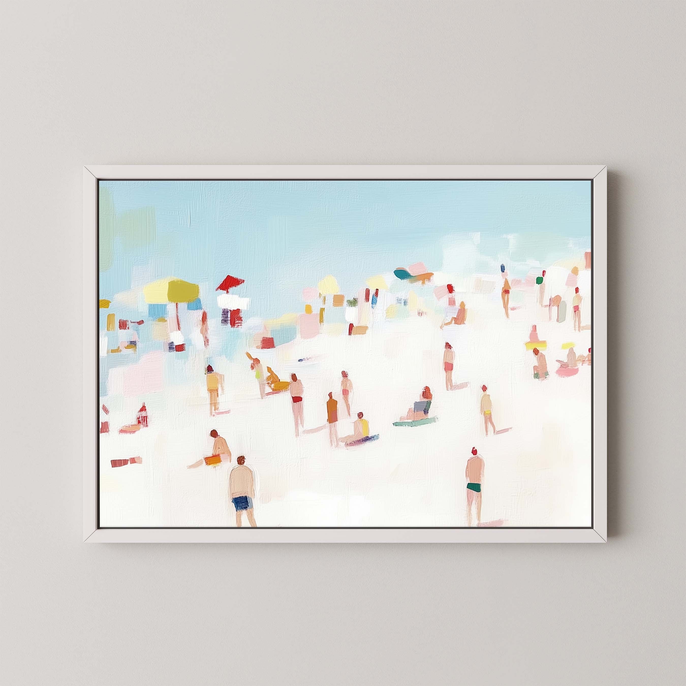 Beachgoers | Abstract Beach Art