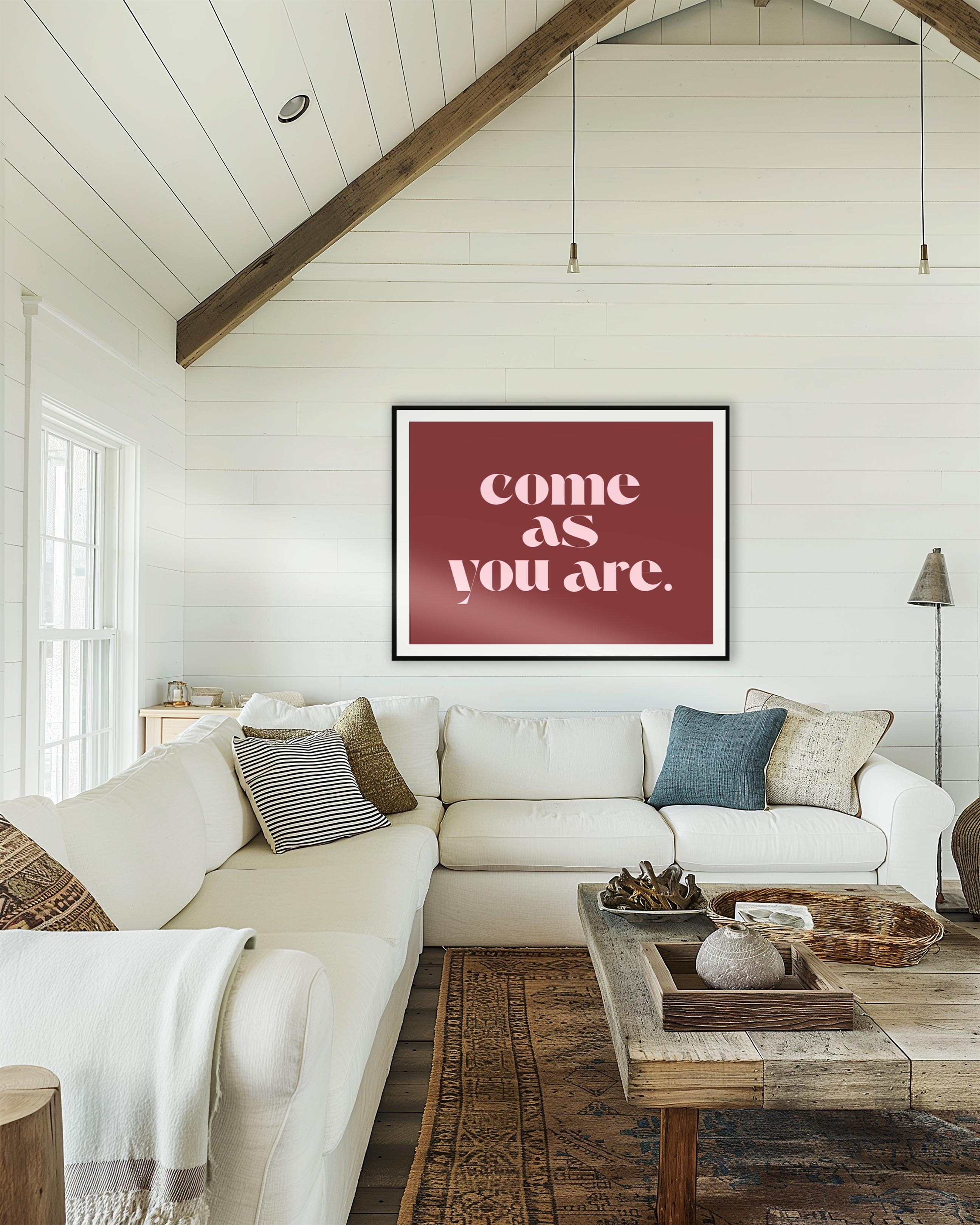 Come As You Are in Red and Pink