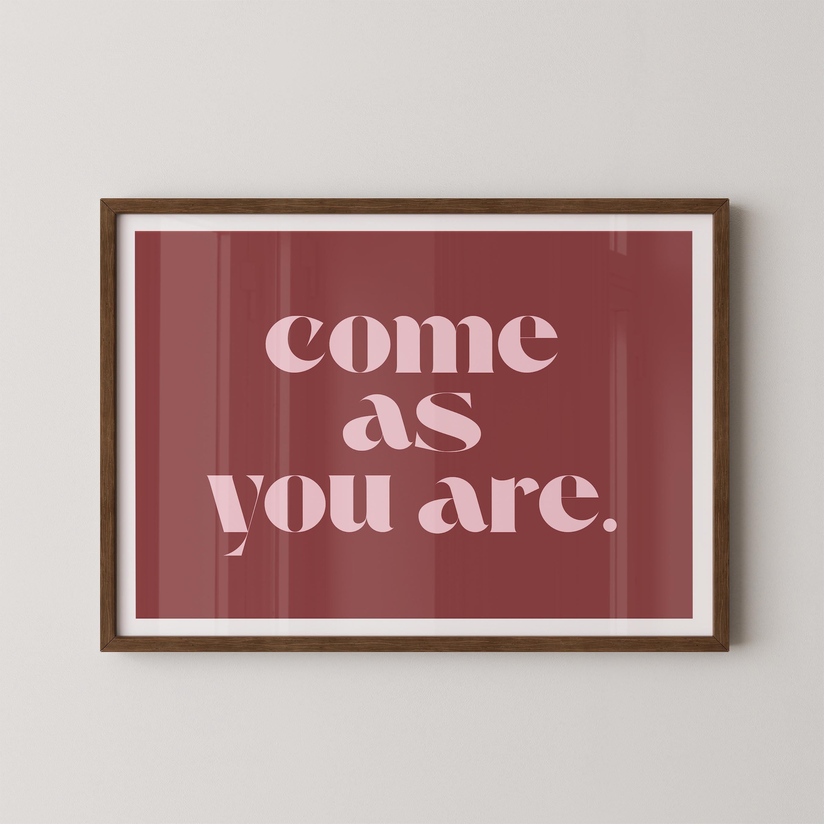 Come As You Are in Red and Pink