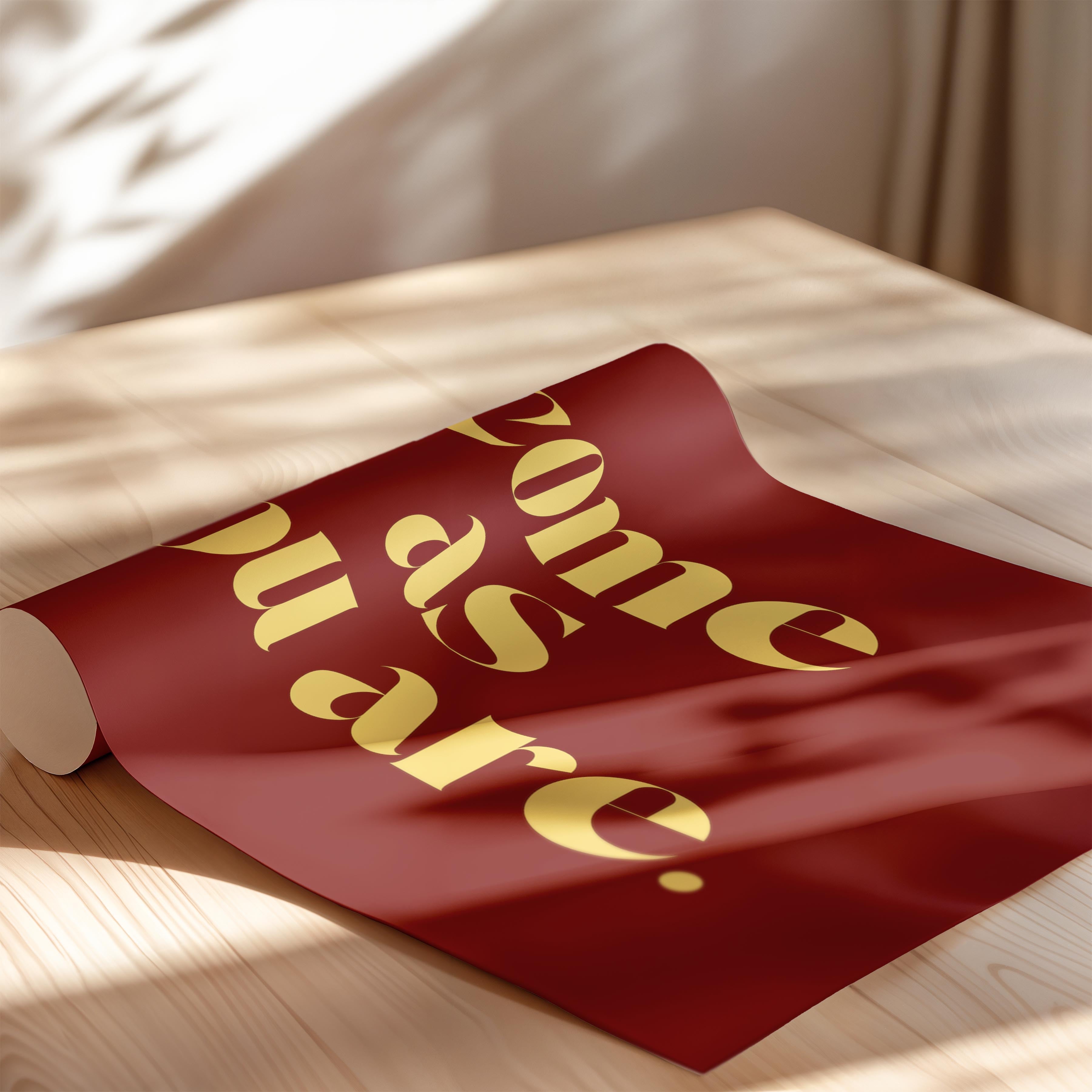 Come As You Are in Red and Yellow