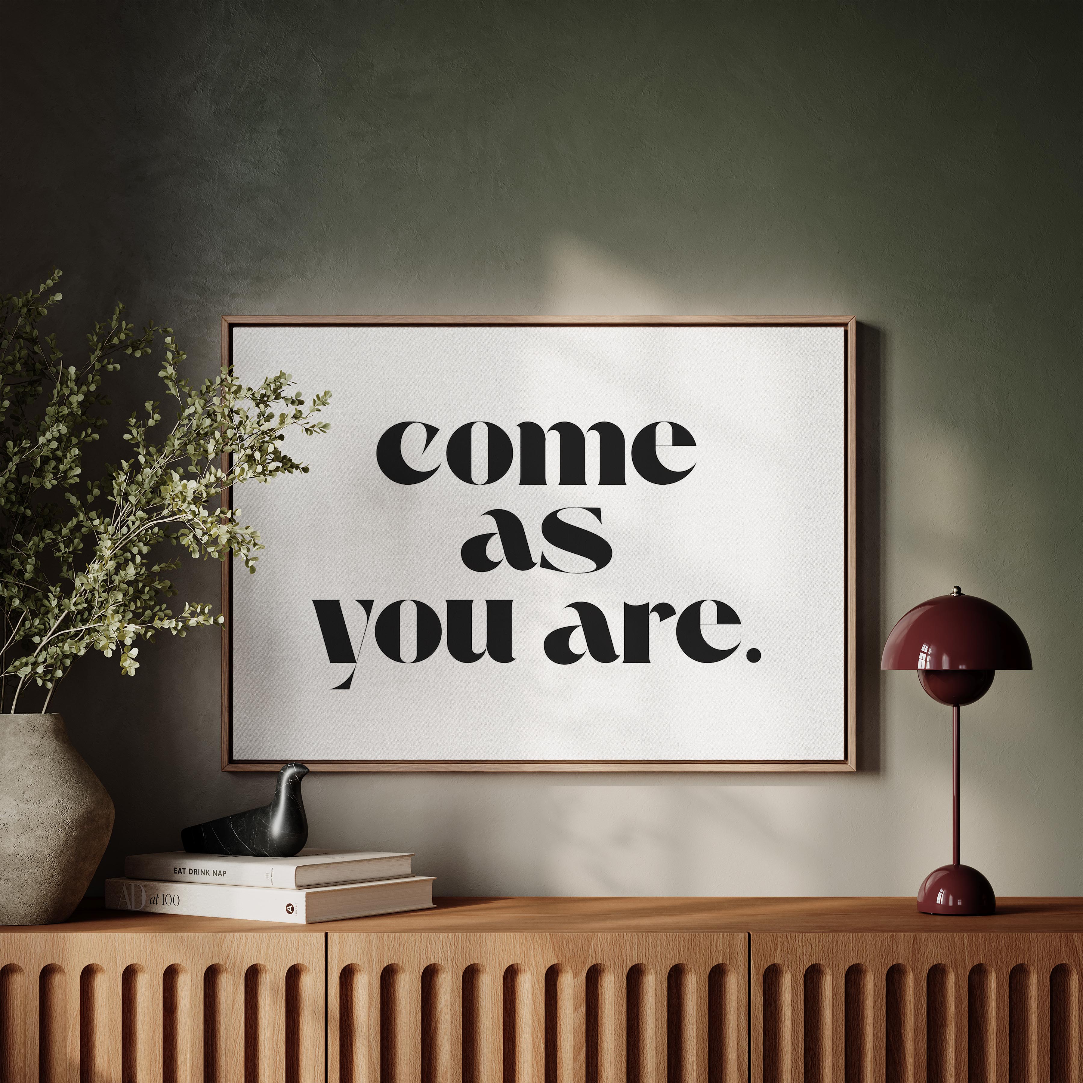 Come As You Are in White and Black