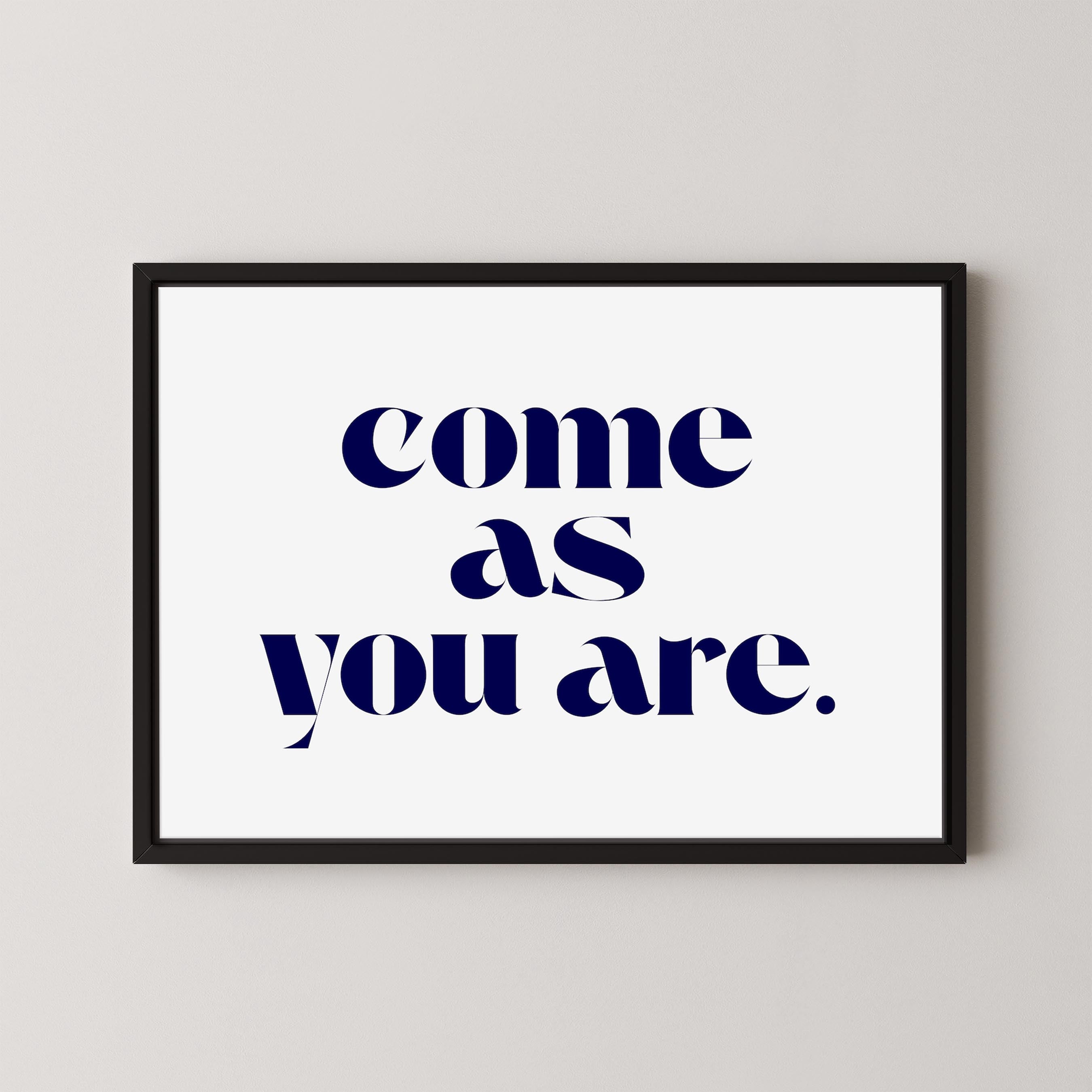 Come As You Are in White and Blue