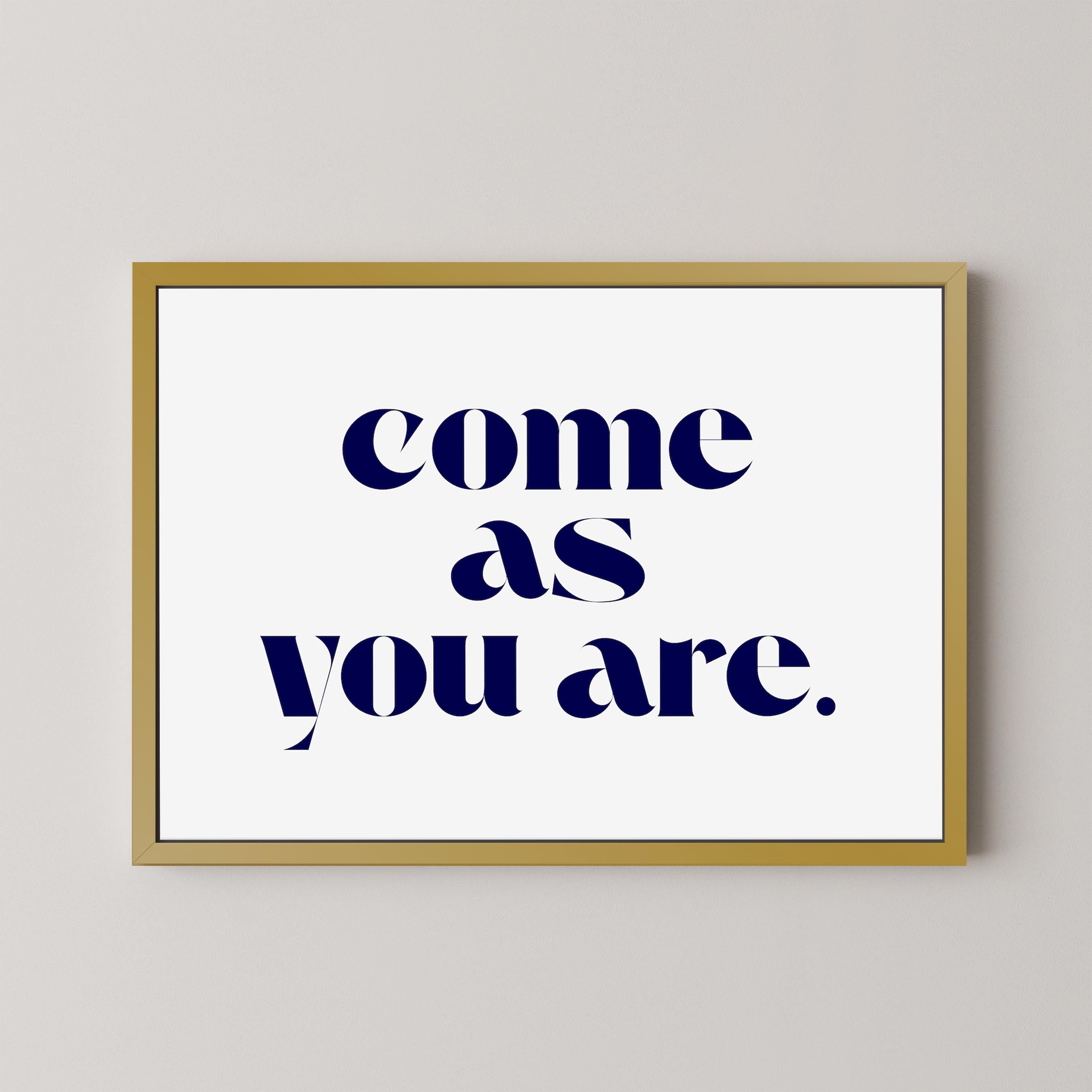 Come As You Are in White and Blue