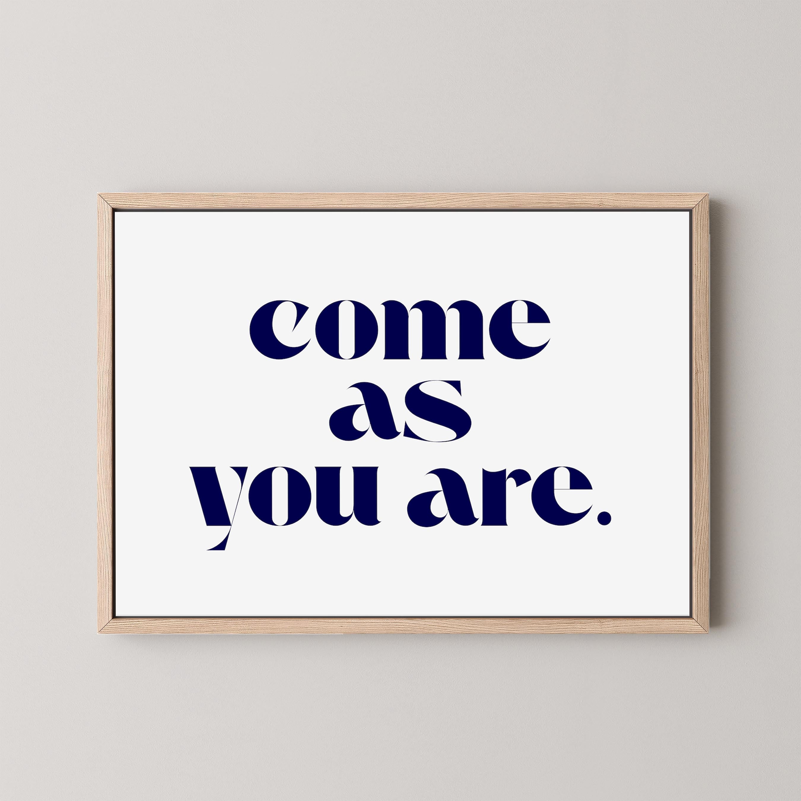 Come As You Are in White and Blue