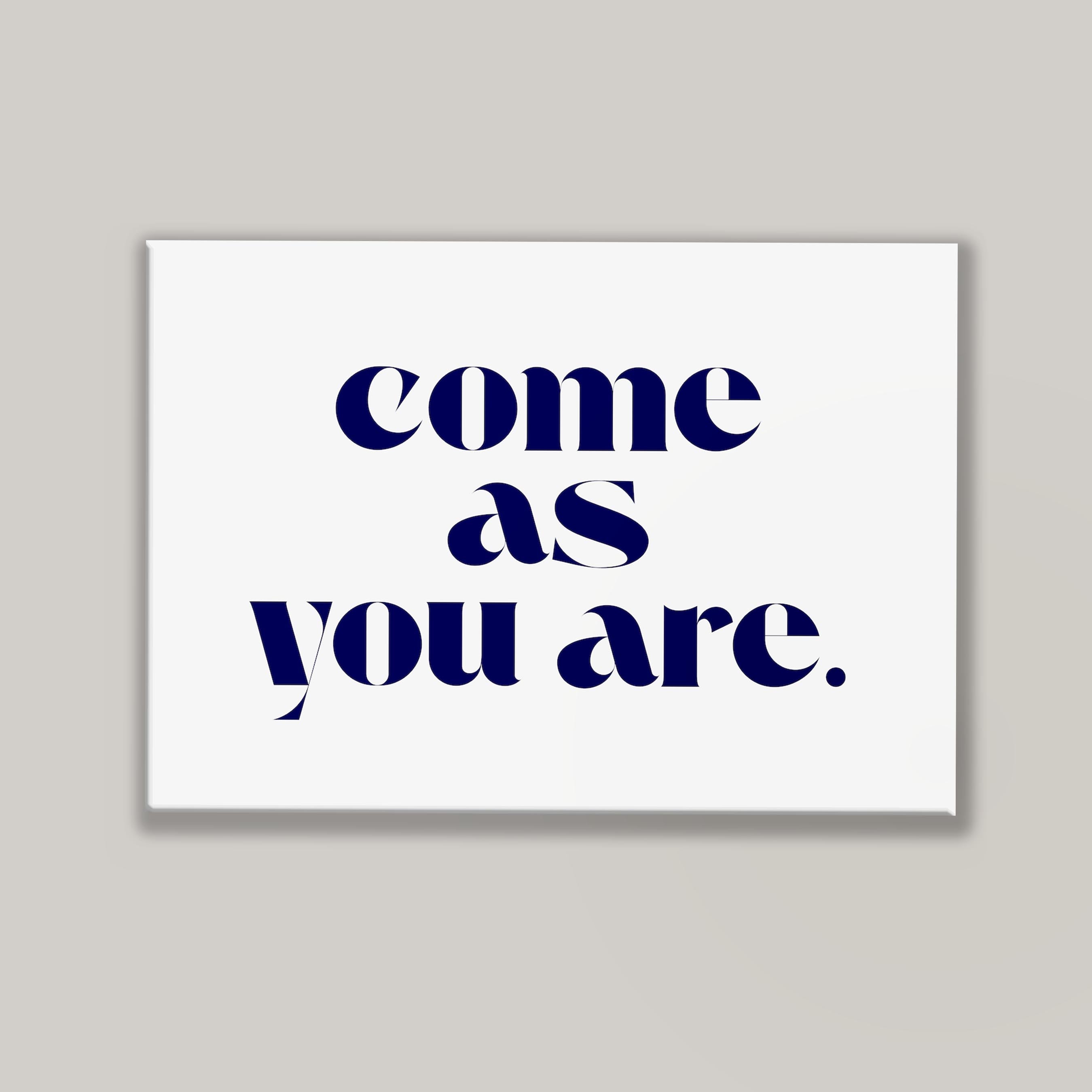 Come As You Are in White and Blue