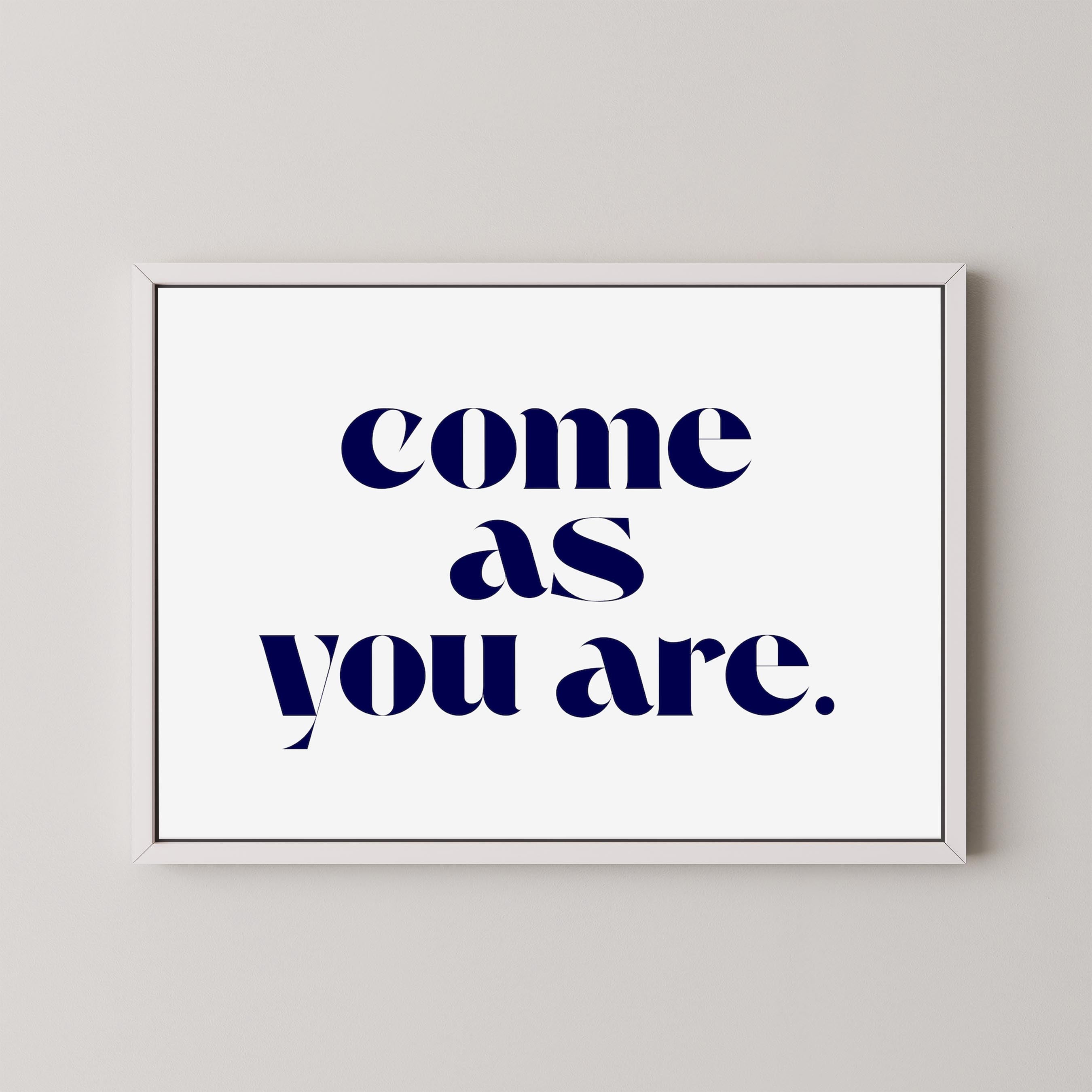 Come As You Are in White and Blue