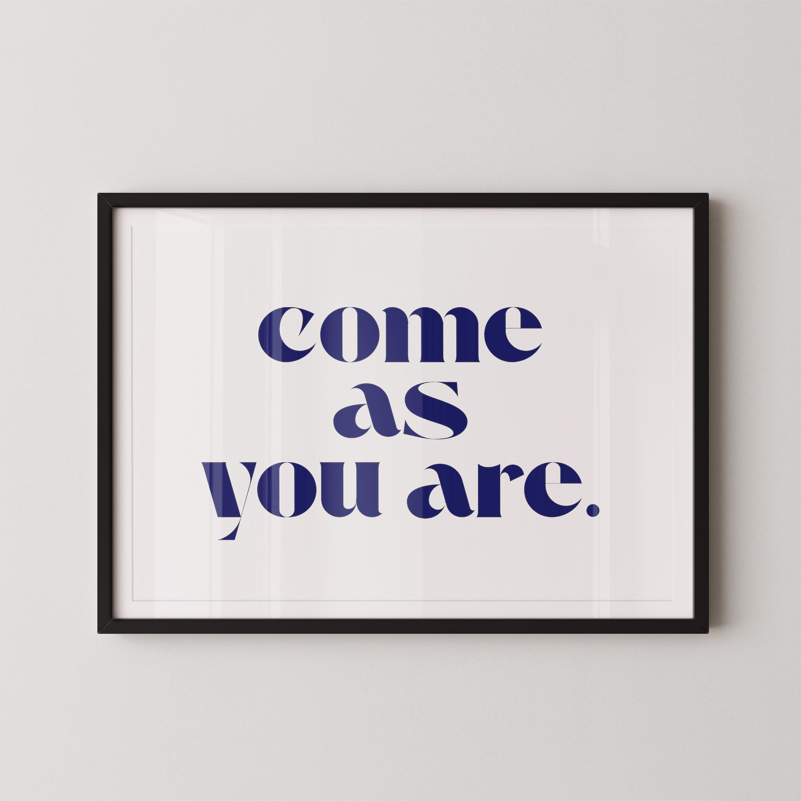 Come As You Are in White and Blue