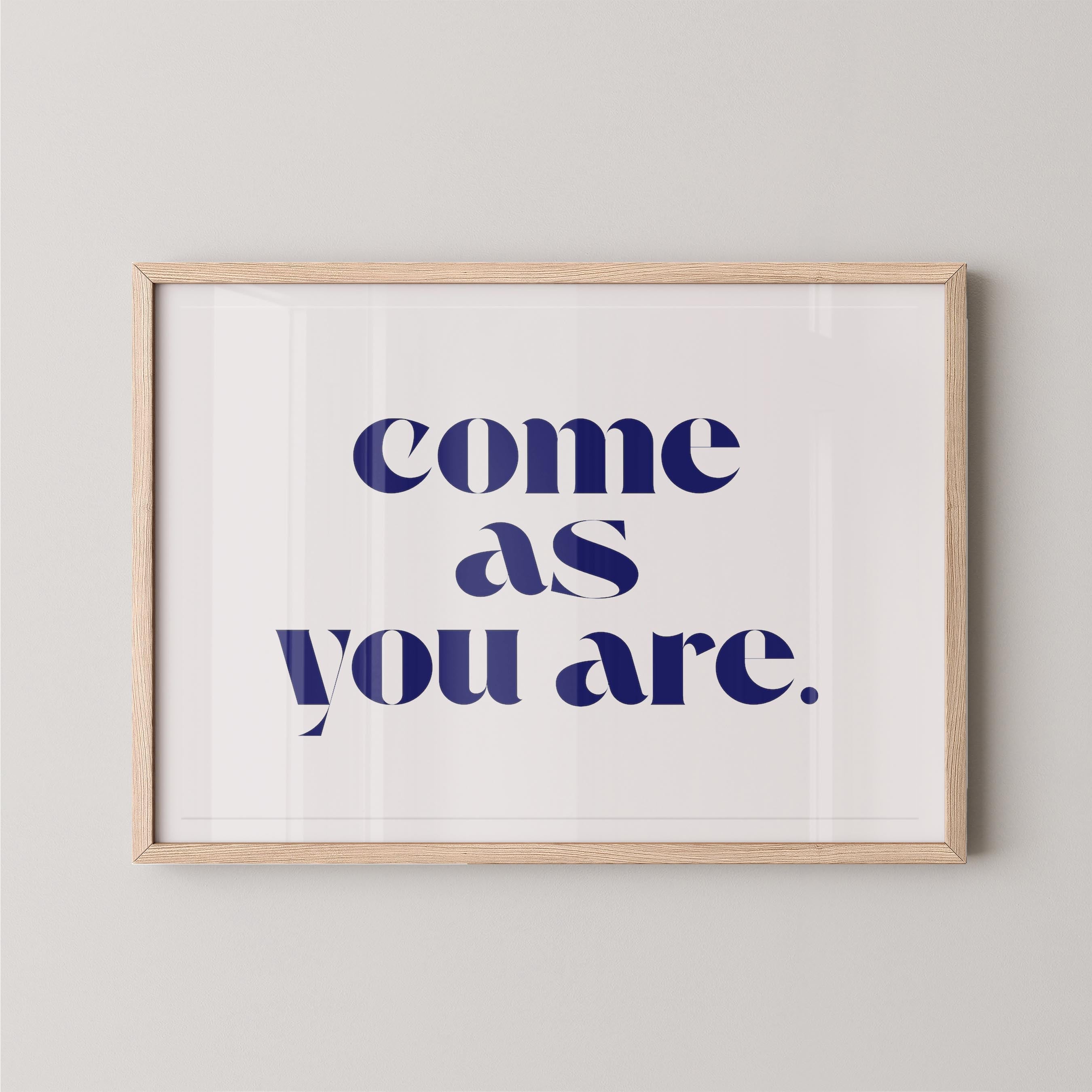 Come As You Are in White and Blue