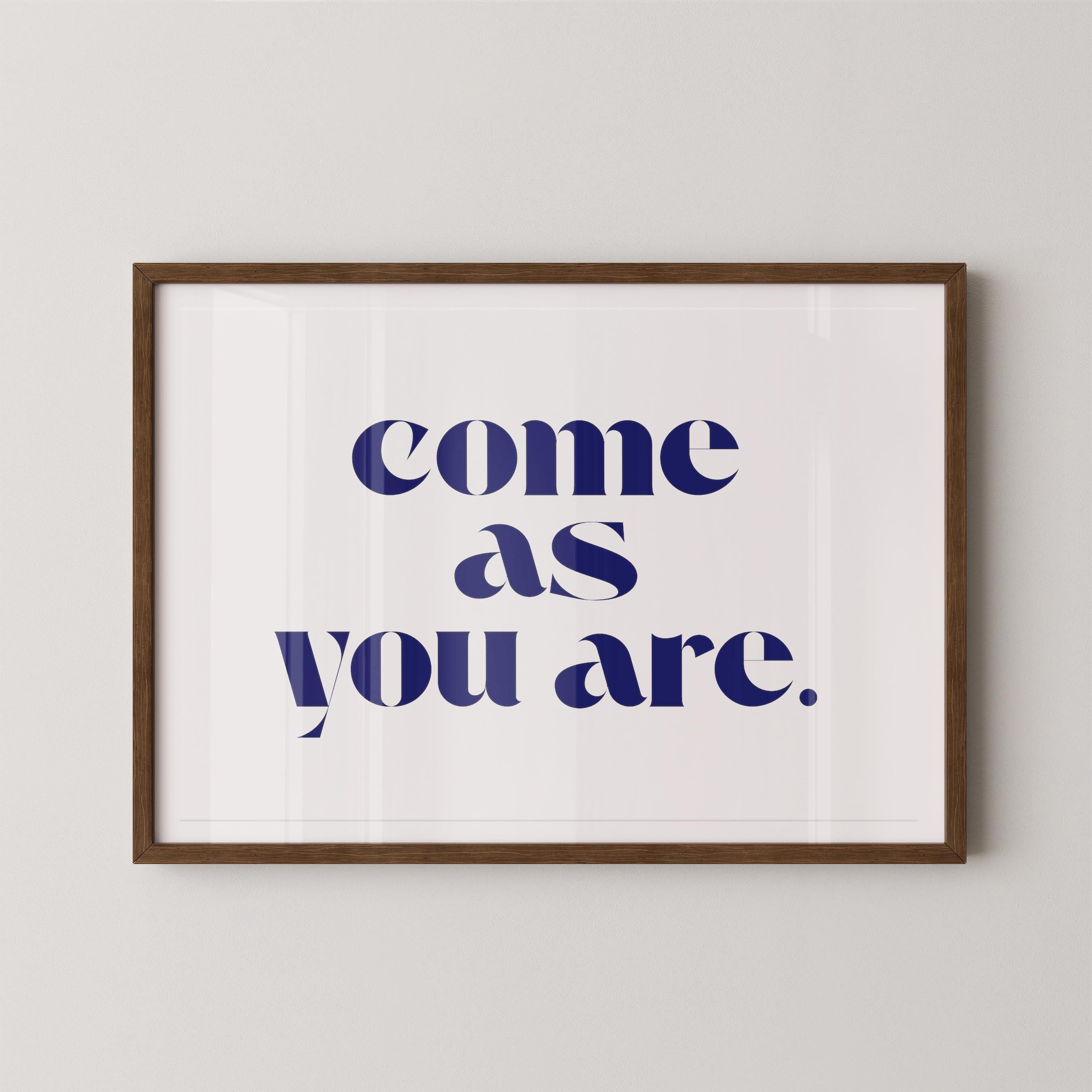 Come As You Are in White and Blue