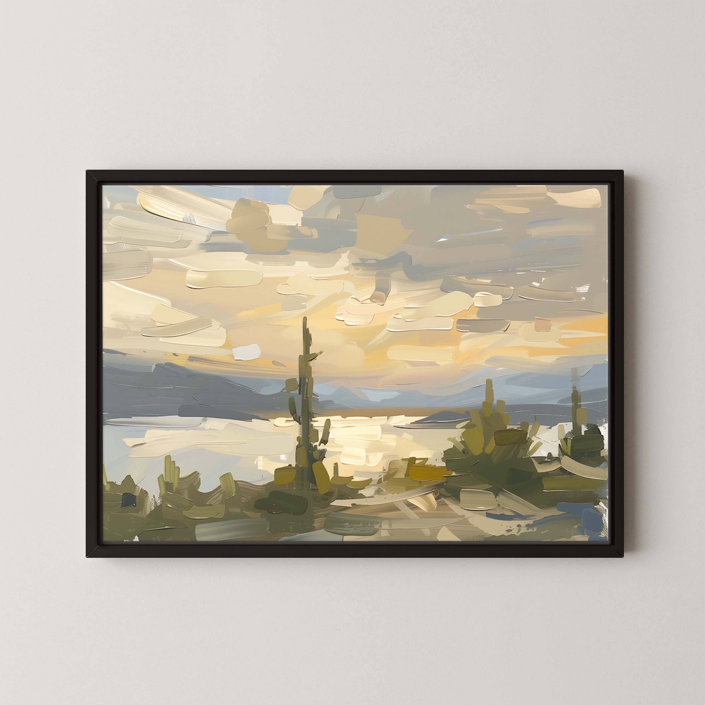 Desert Lake Sunset