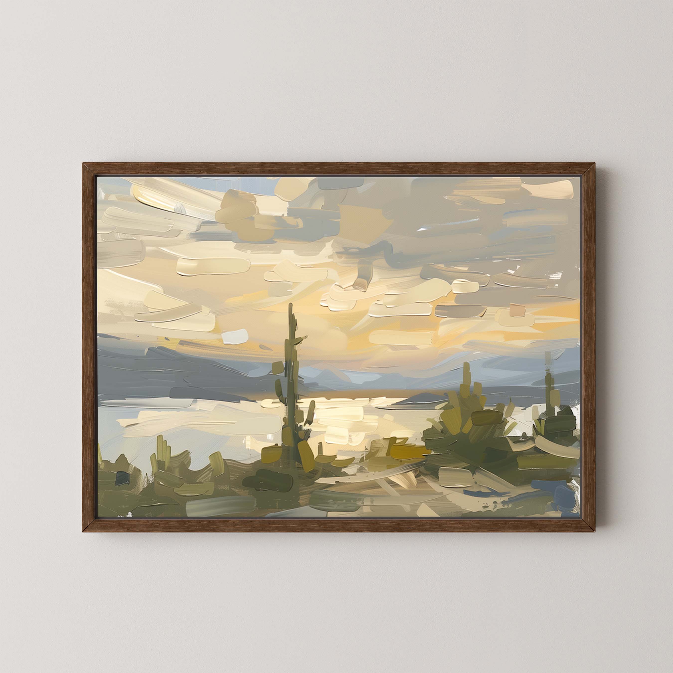 Desert Lake Sunset