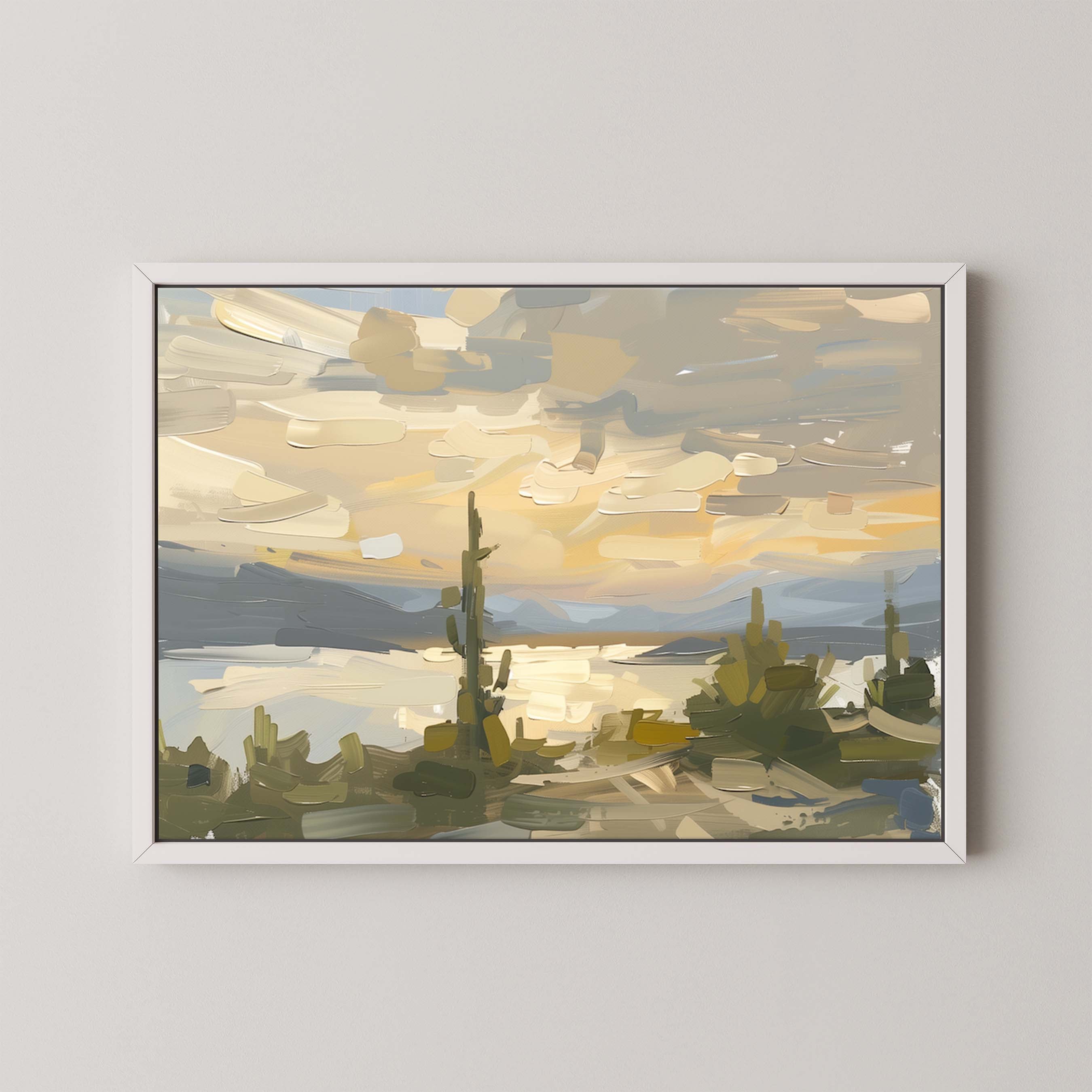 Desert Lake Sunset