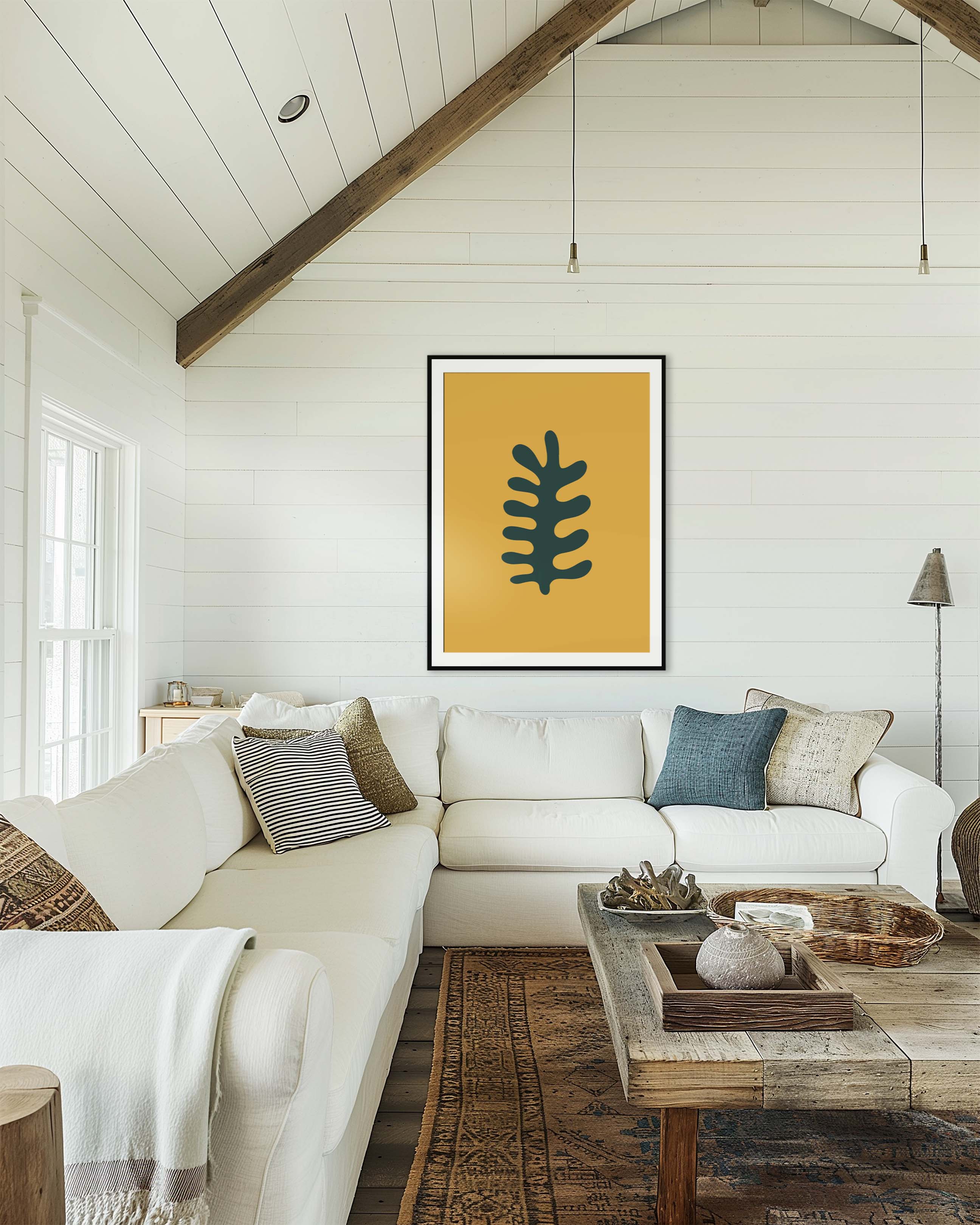 Fern in Gold and Green