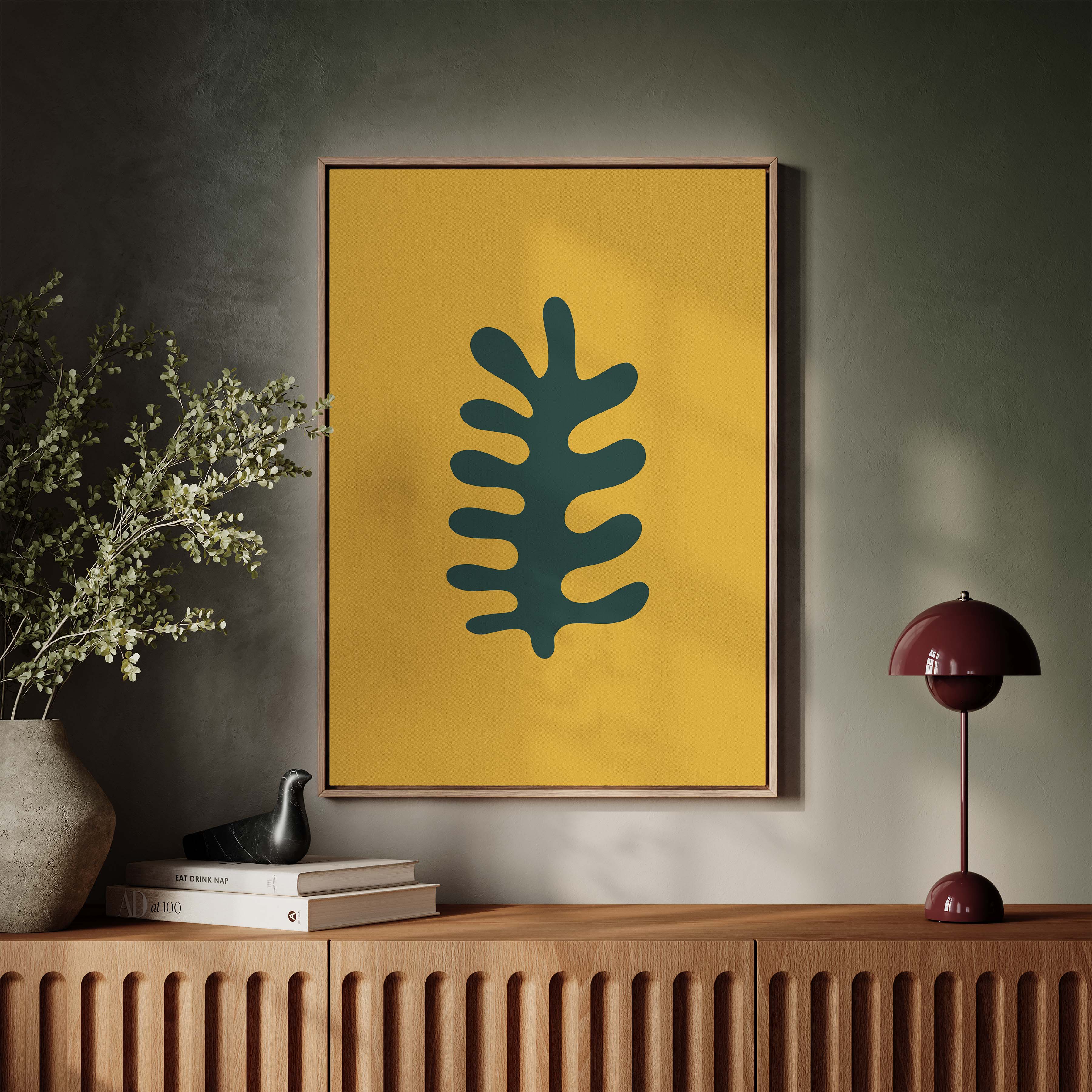 Fern in Gold and Green