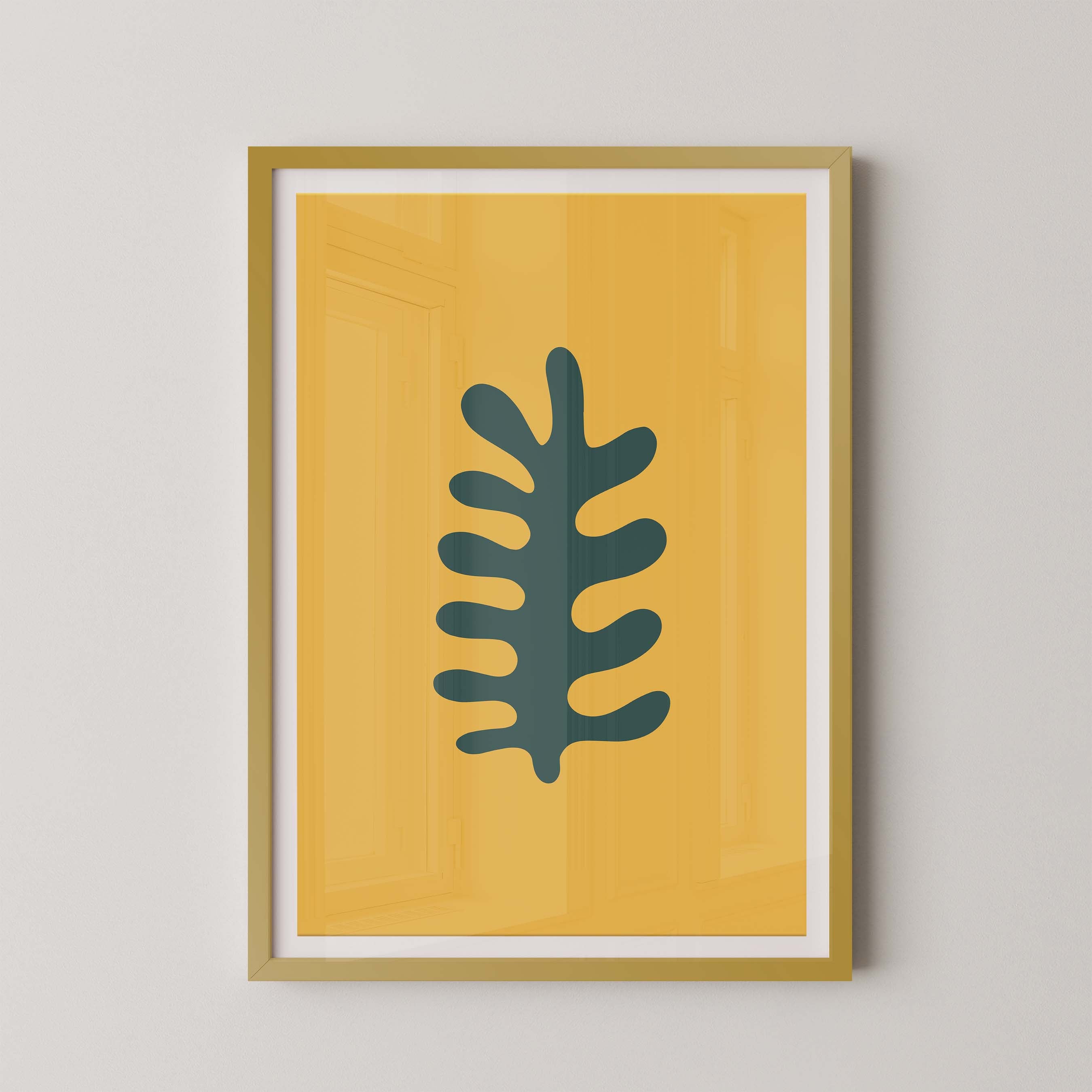 Fern in Gold and Green
