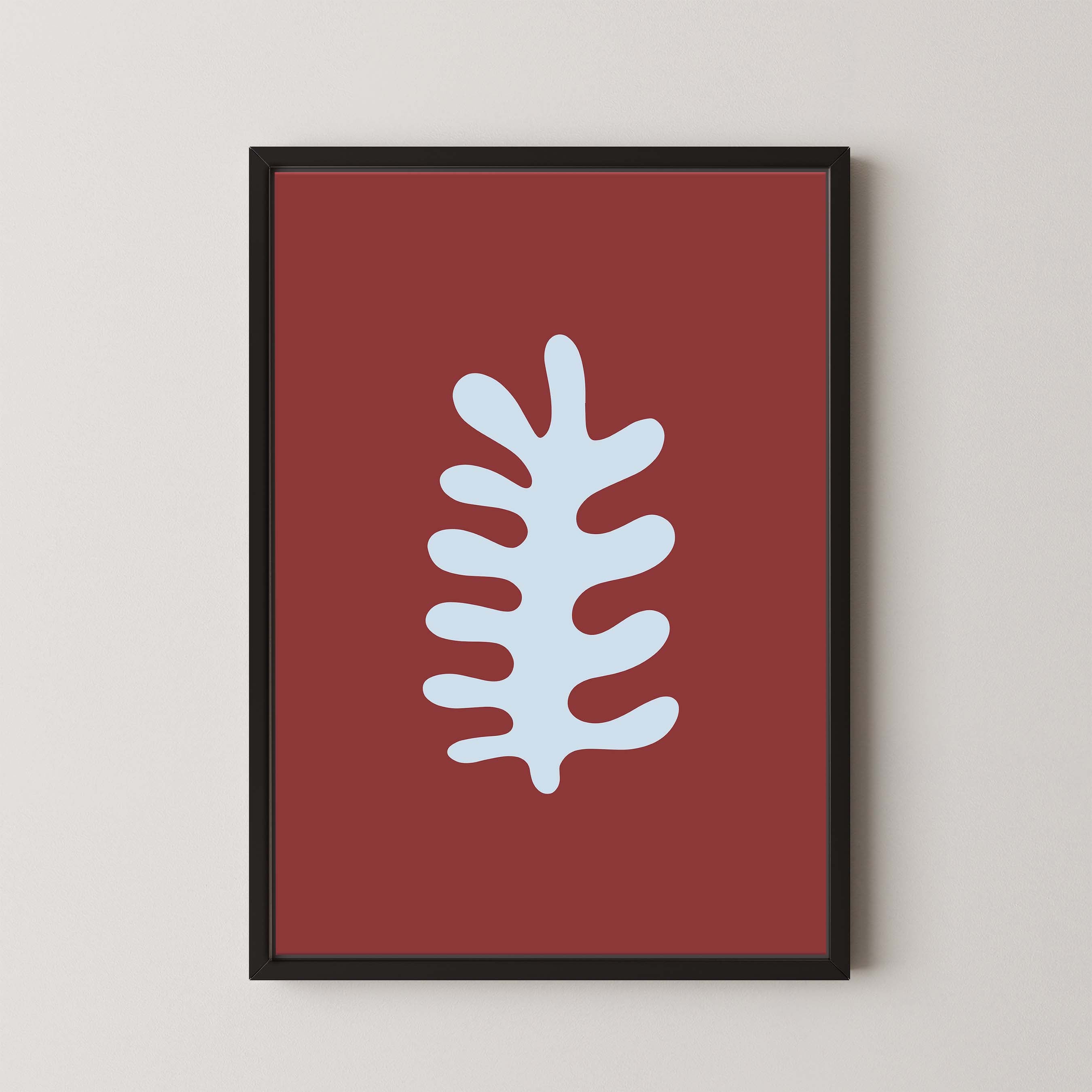 Fern in Red and Sky