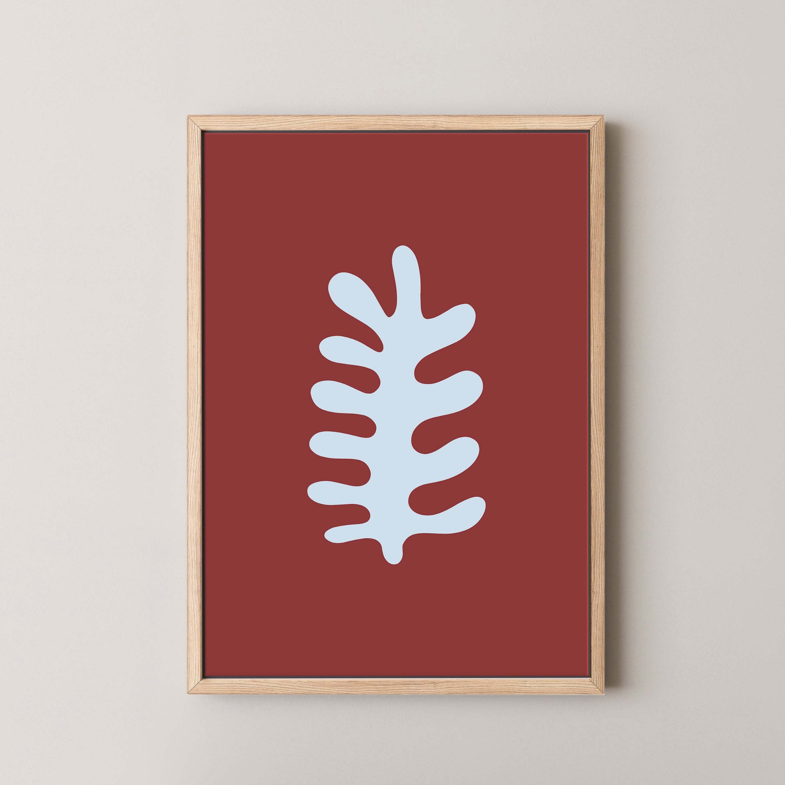 Fern in Red and Sky