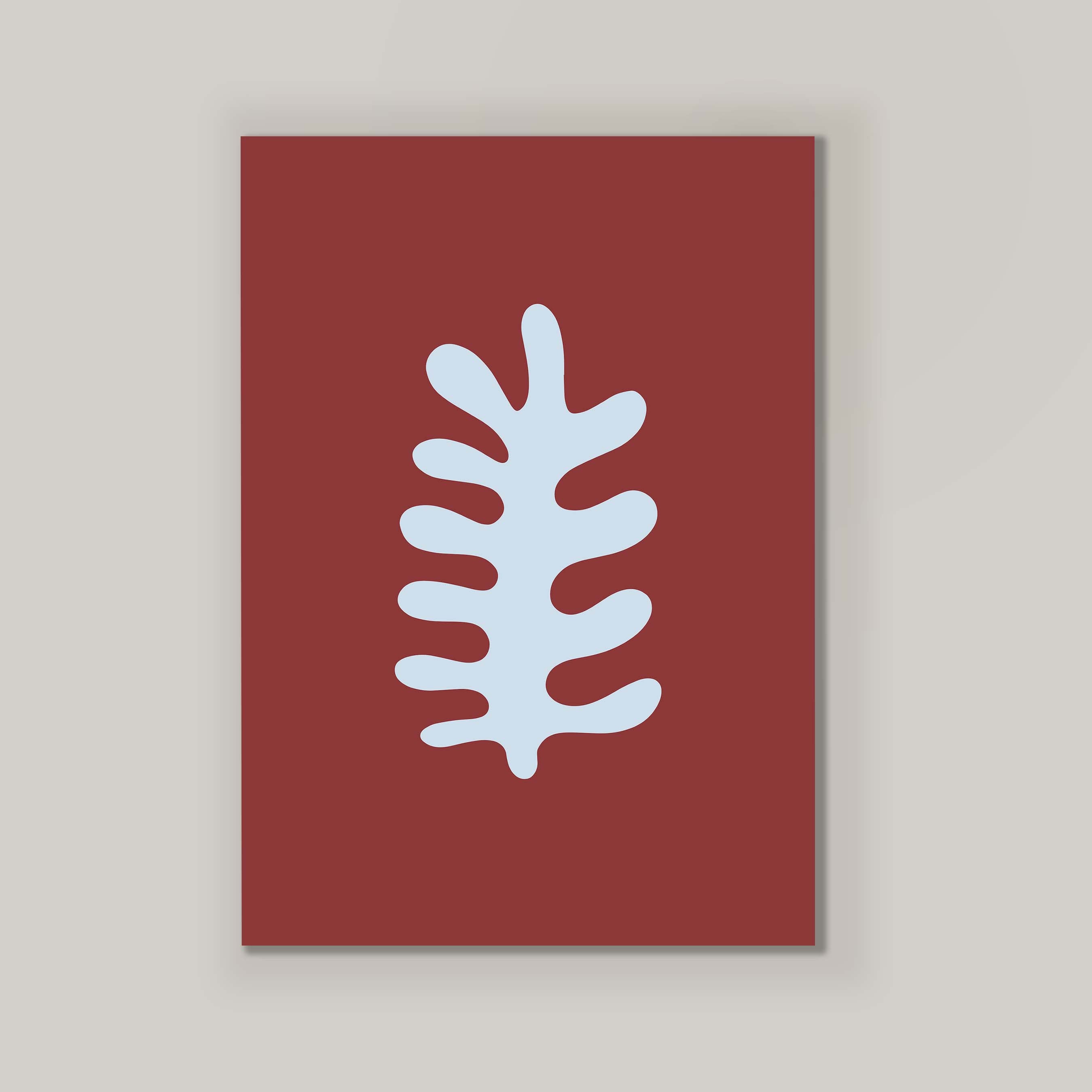Fern in Red and Sky