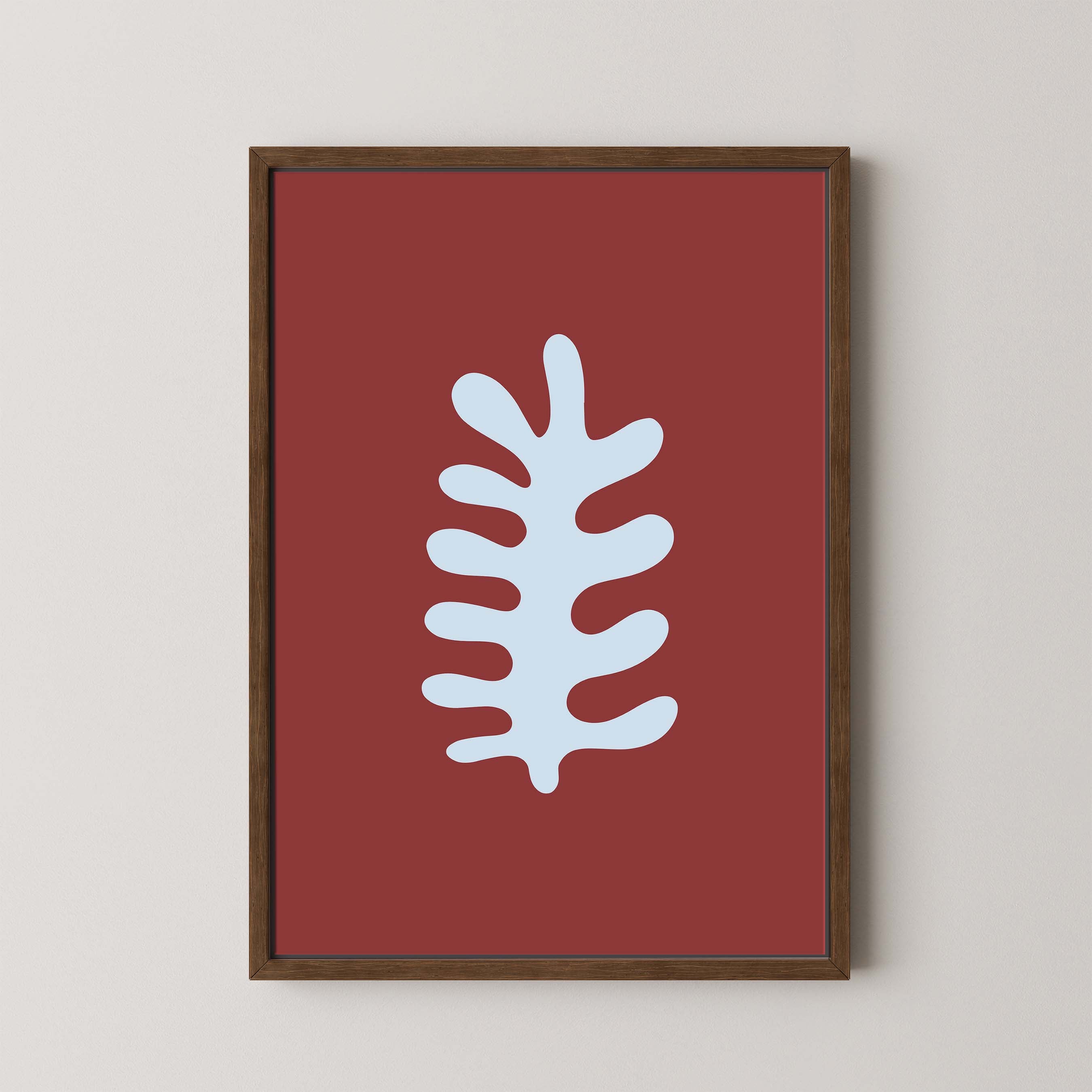 Fern in Red and Sky
