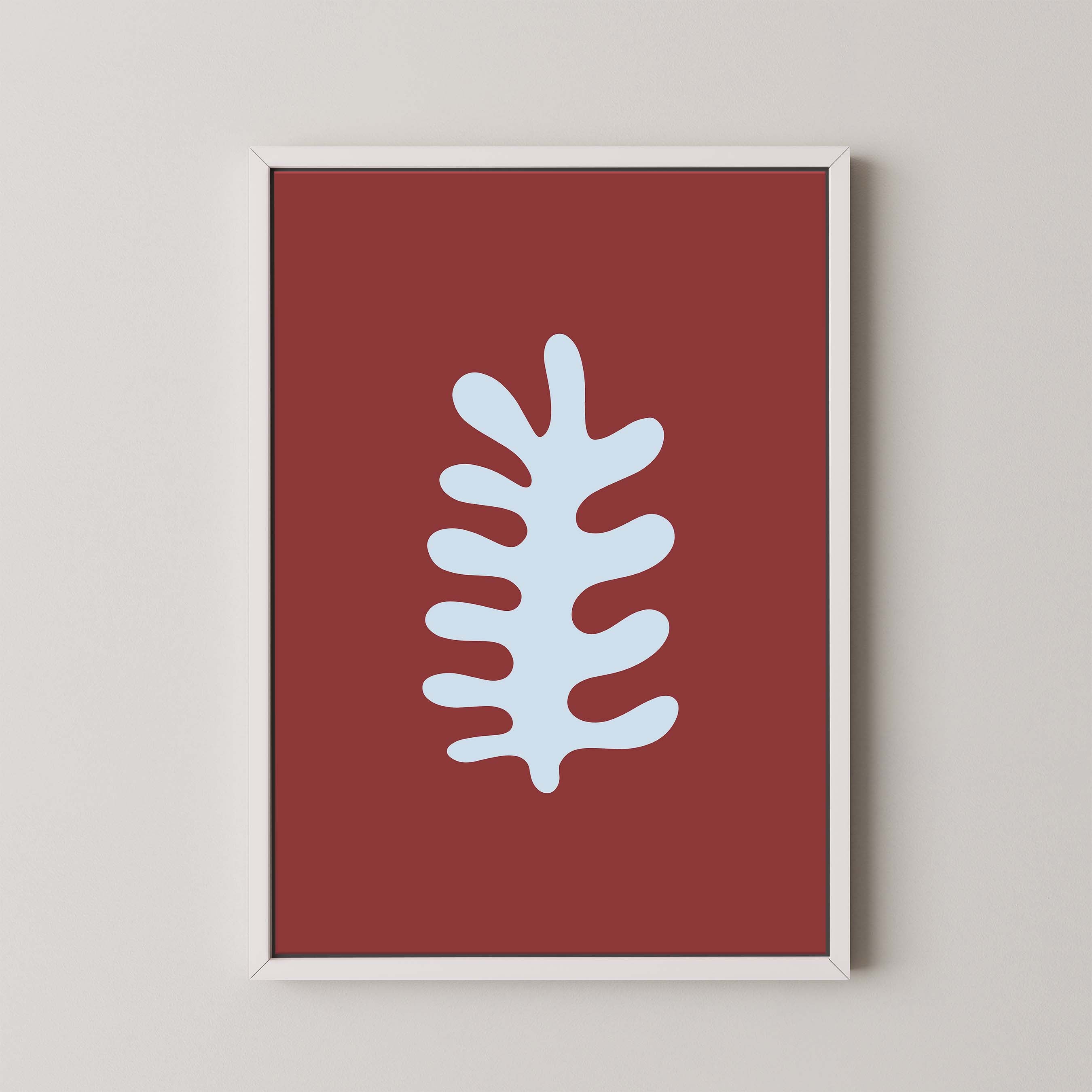Fern in Red and Sky