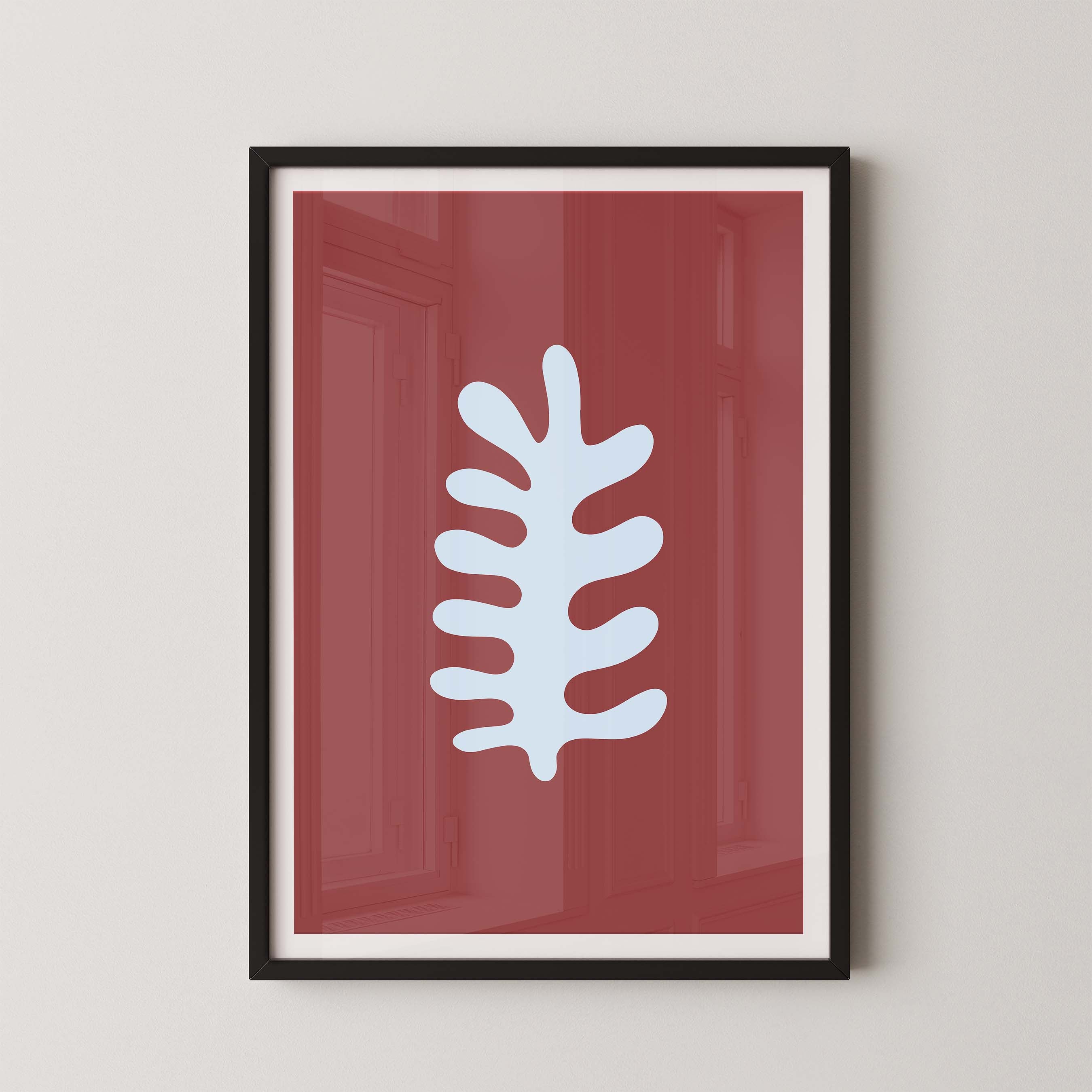 Fern in Red and Sky