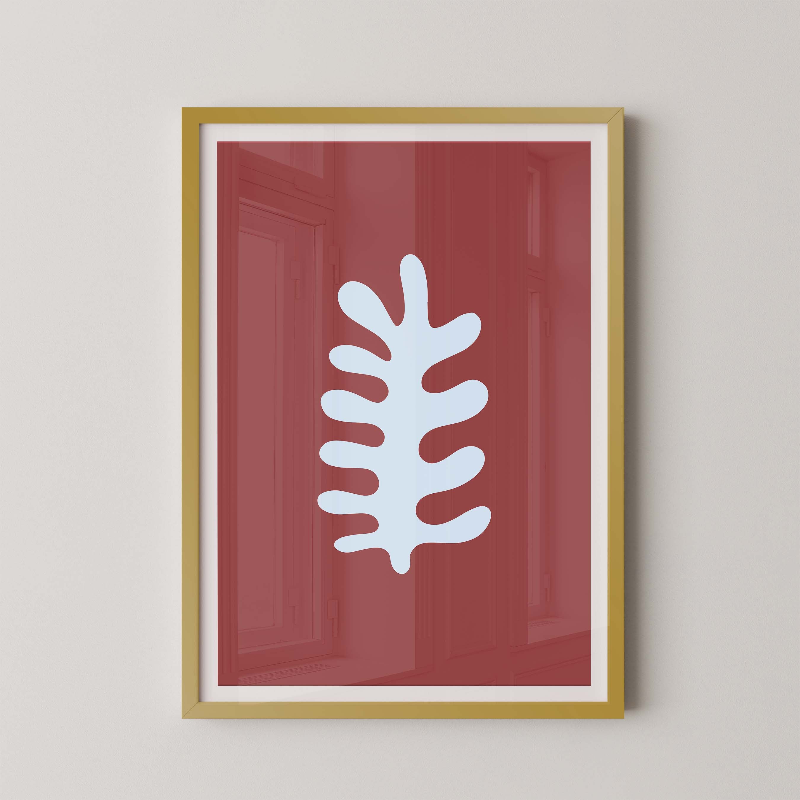 Fern in Red and Sky