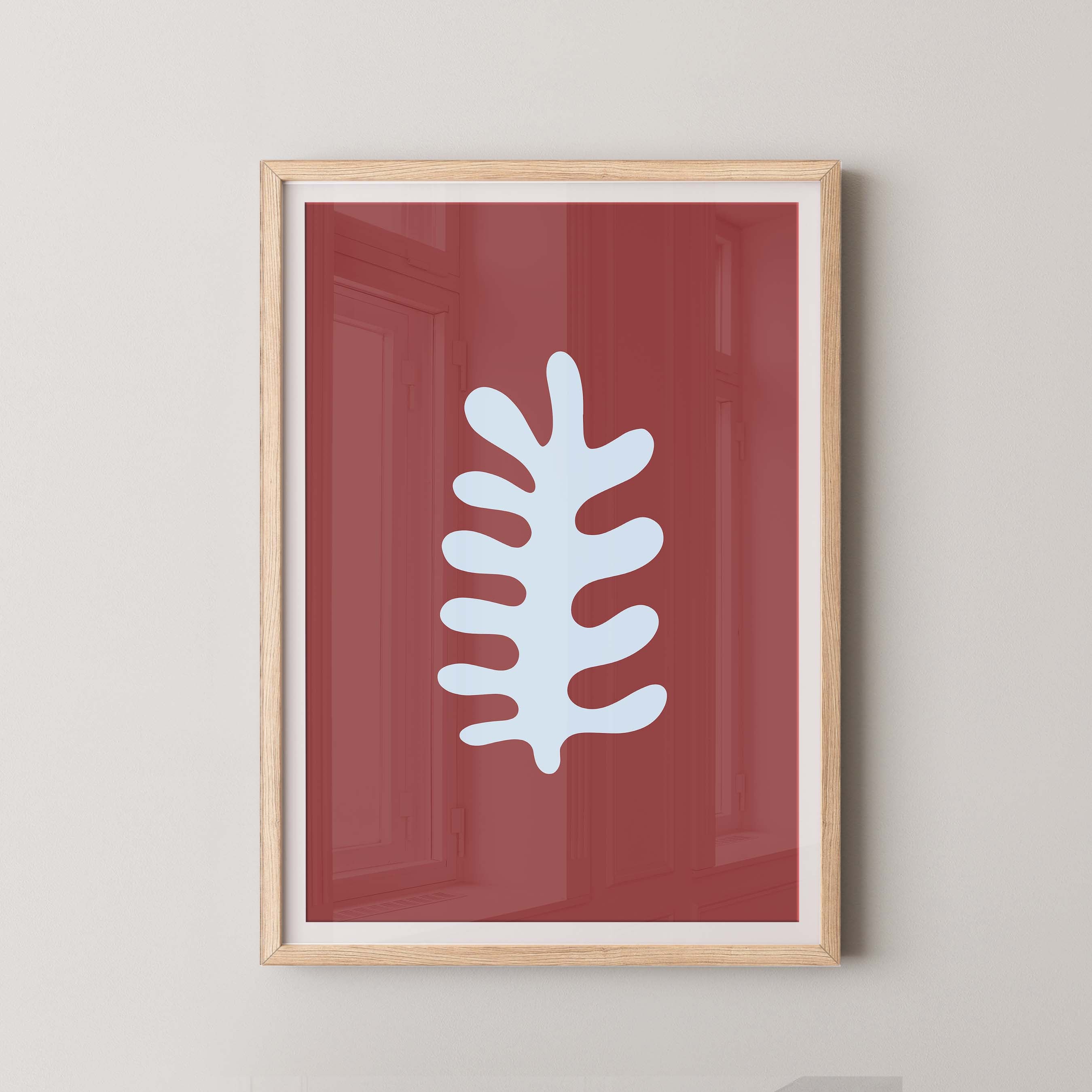 Fern in Red and Sky