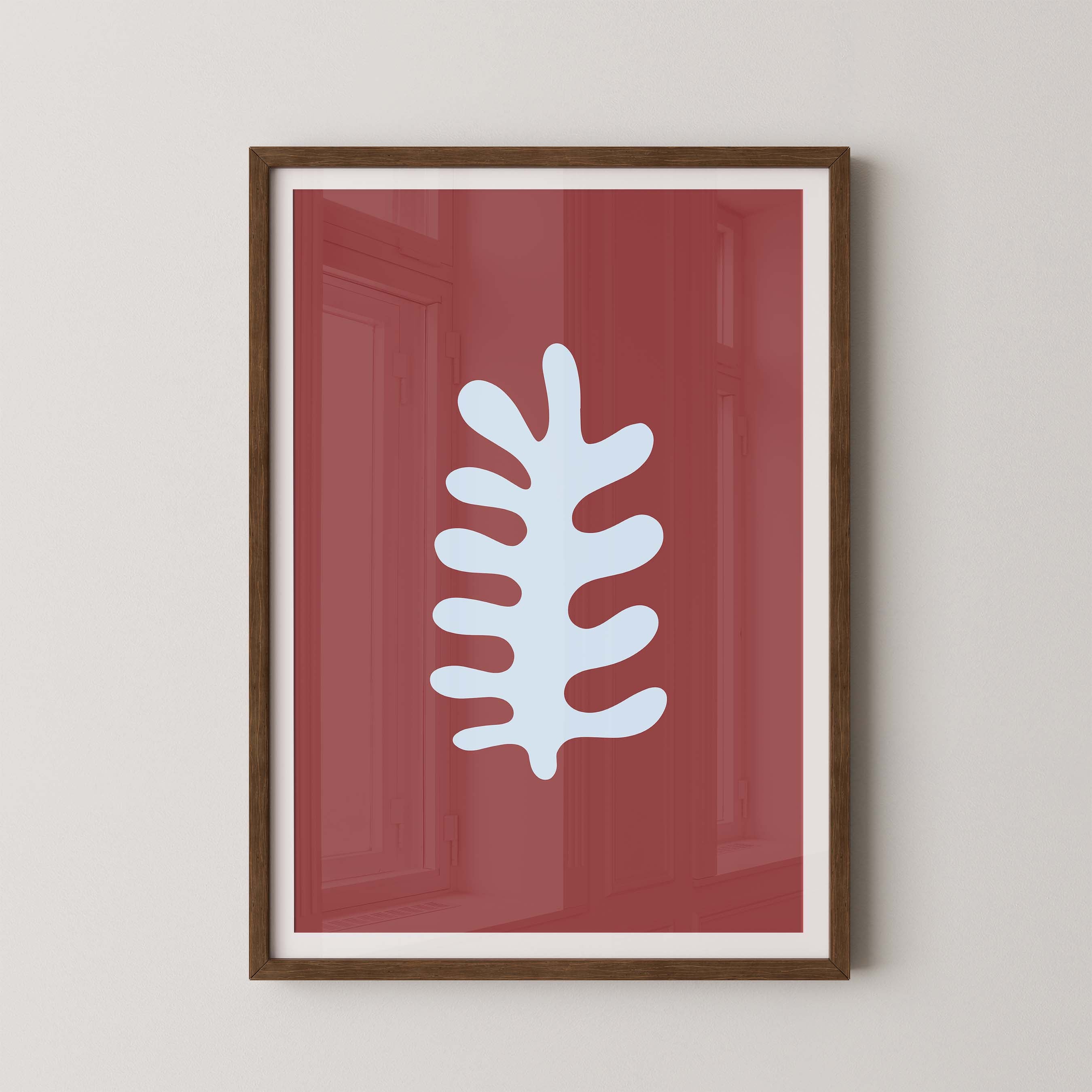 Fern in Red and Sky