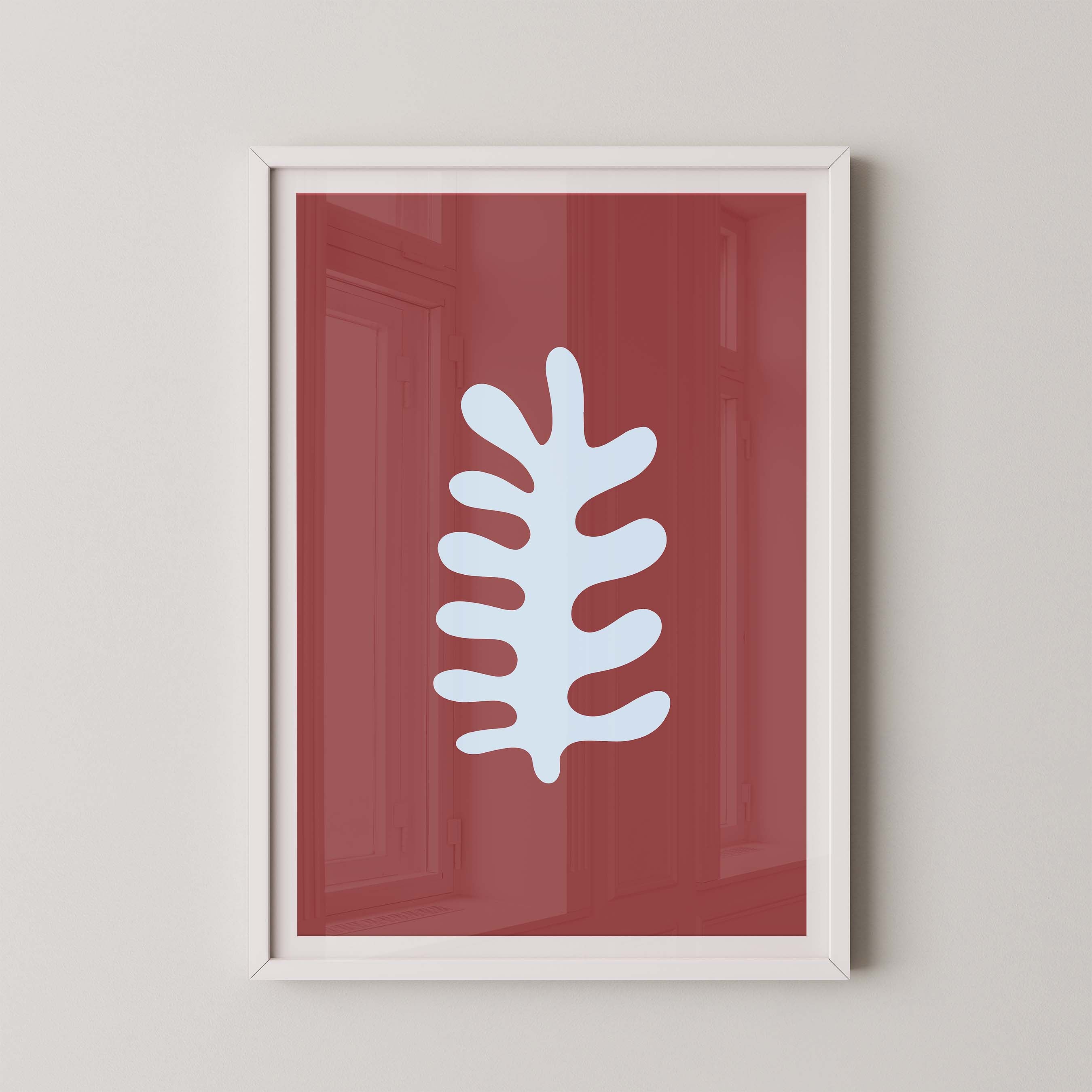 Fern in Red and Sky