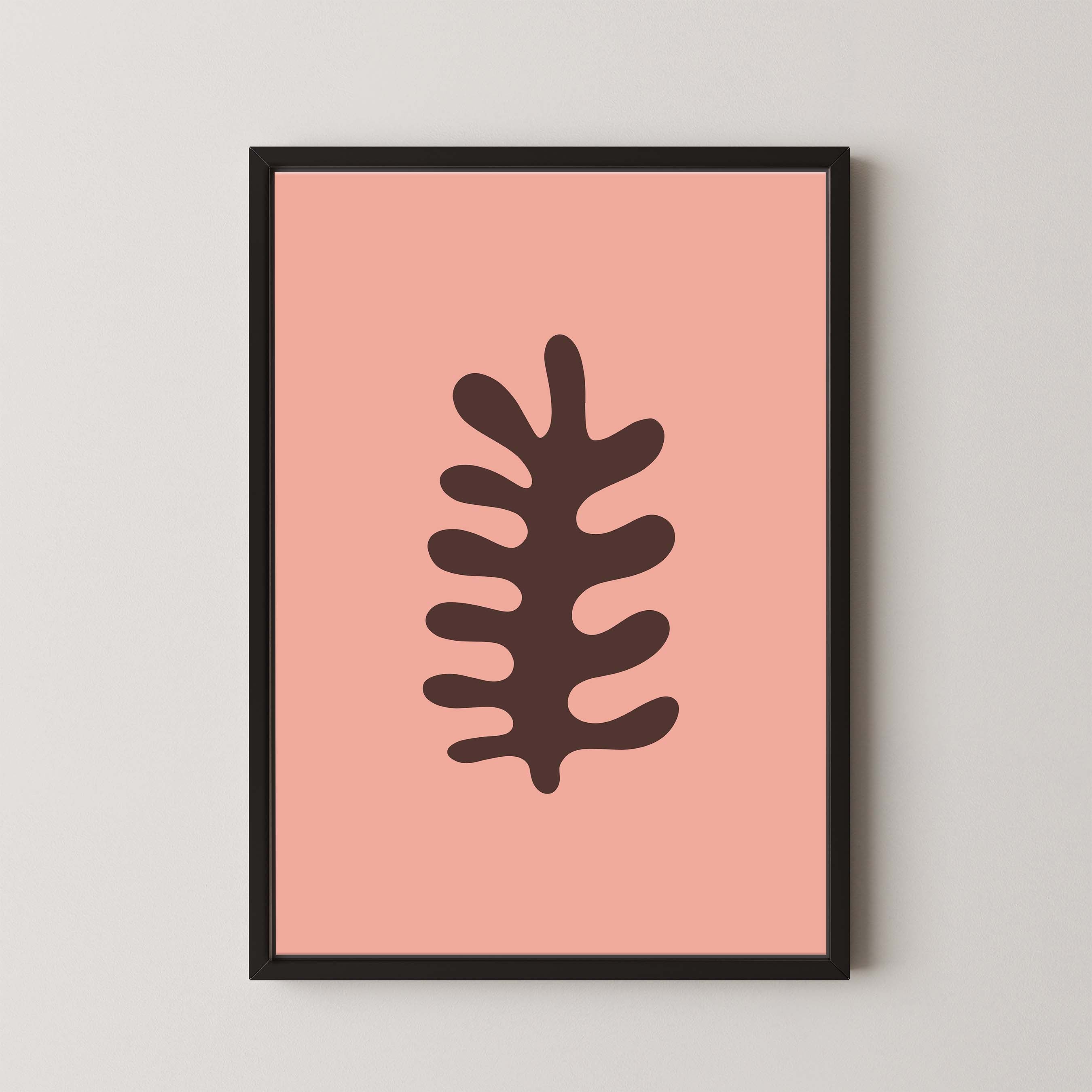 Fern in Salmon and Brown