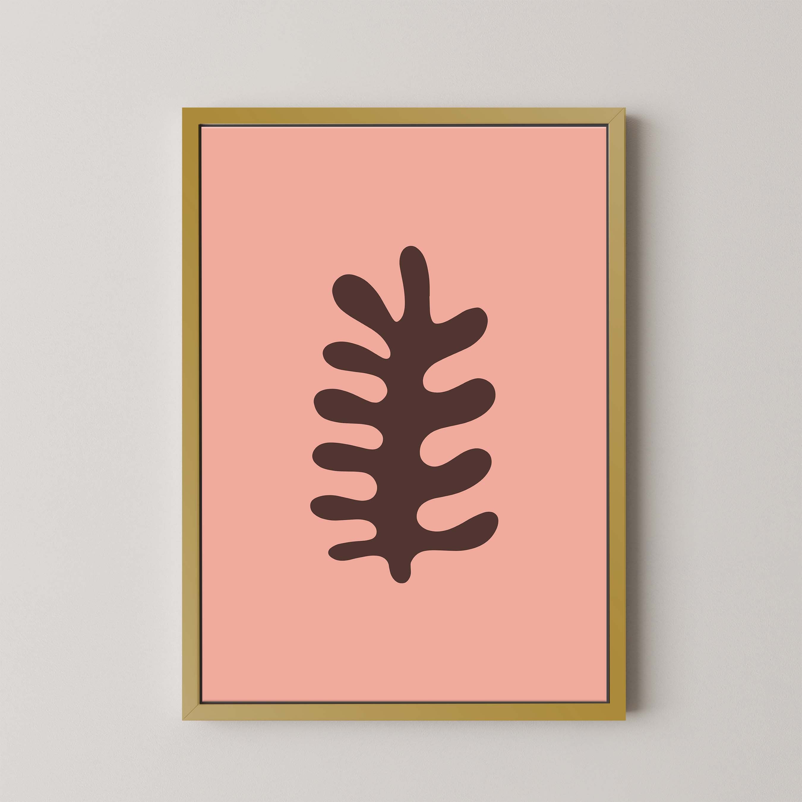 Fern in Salmon and Brown
