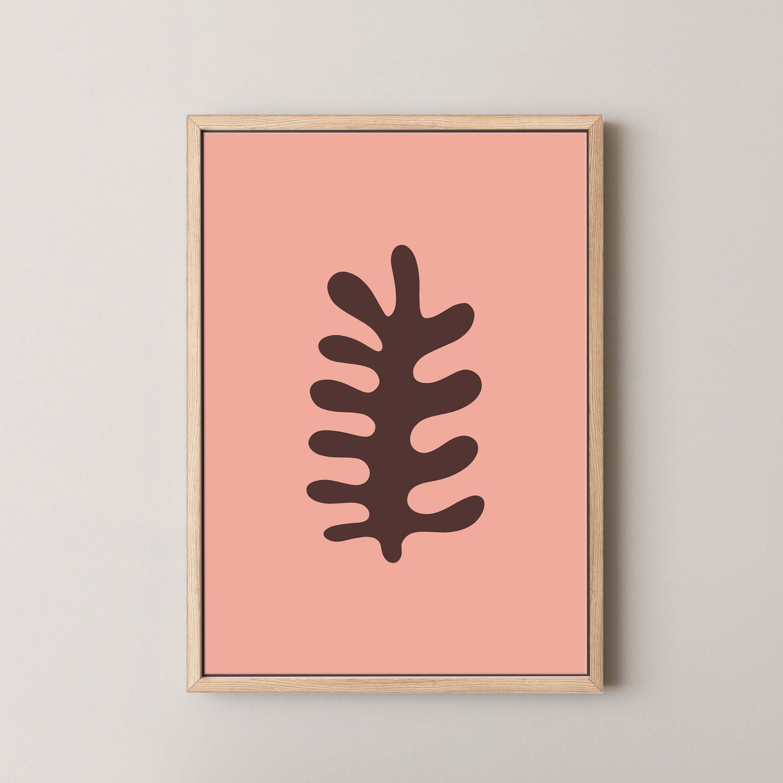 Fern in Salmon and Brown