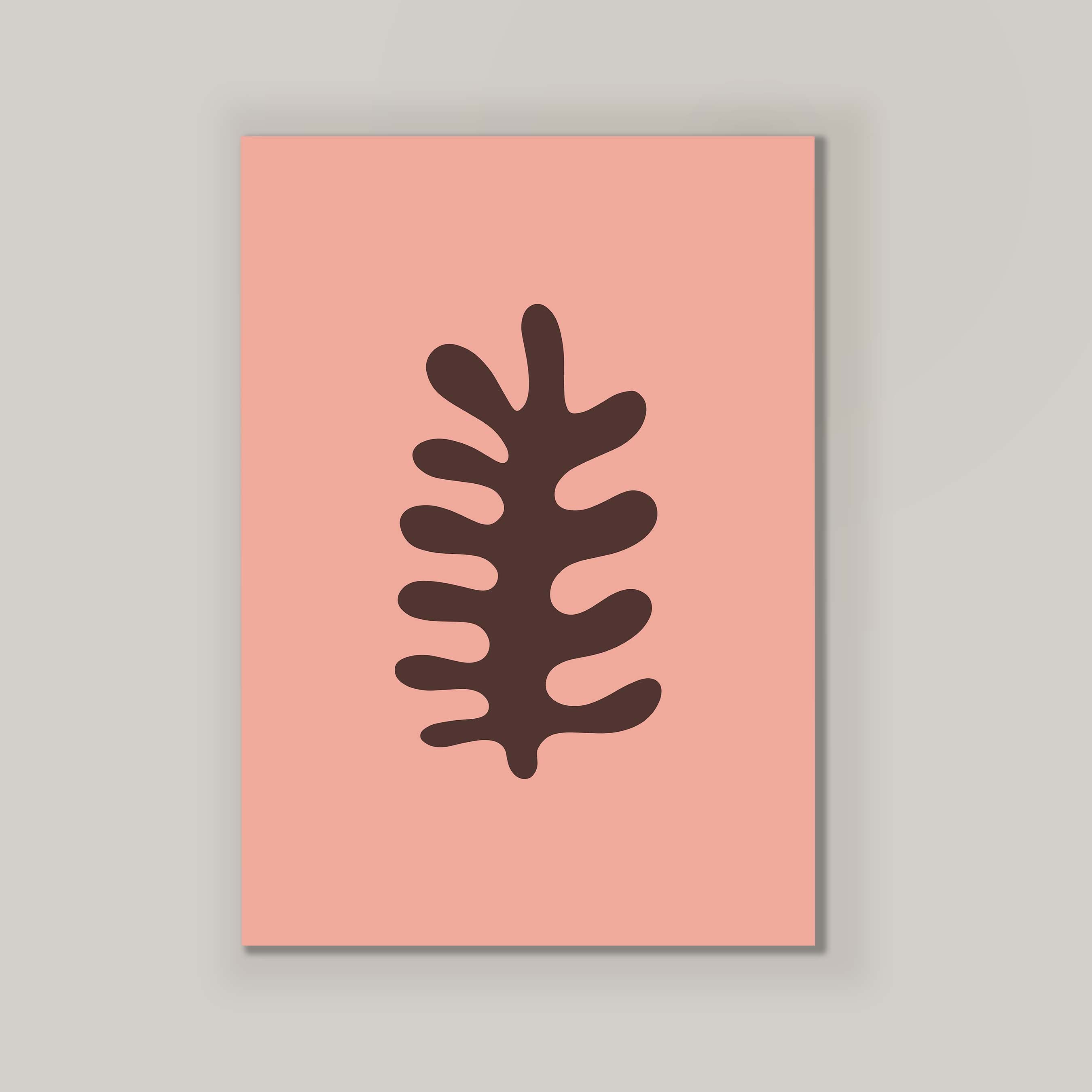 Fern in Salmon and Brown