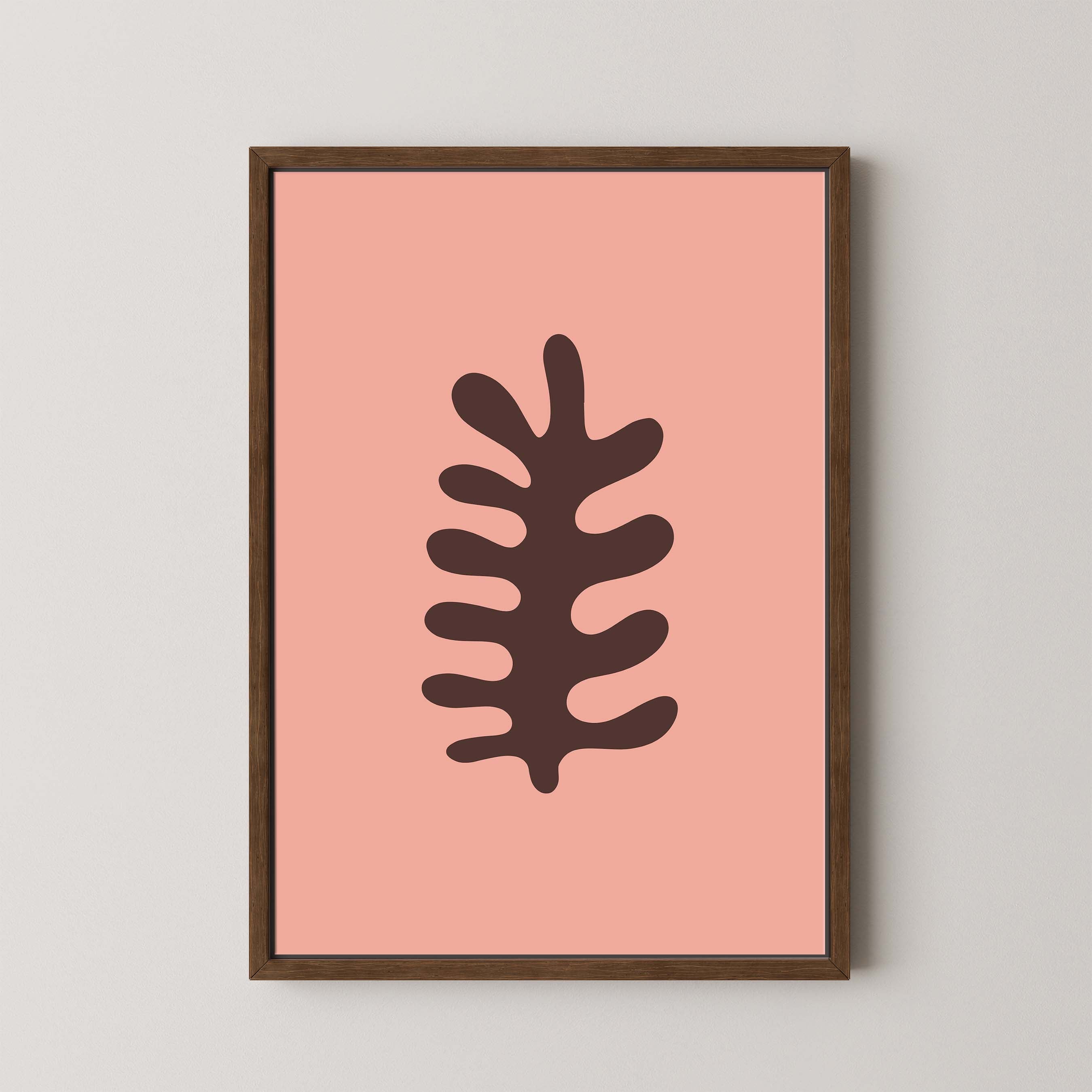 Fern in Salmon and Brown