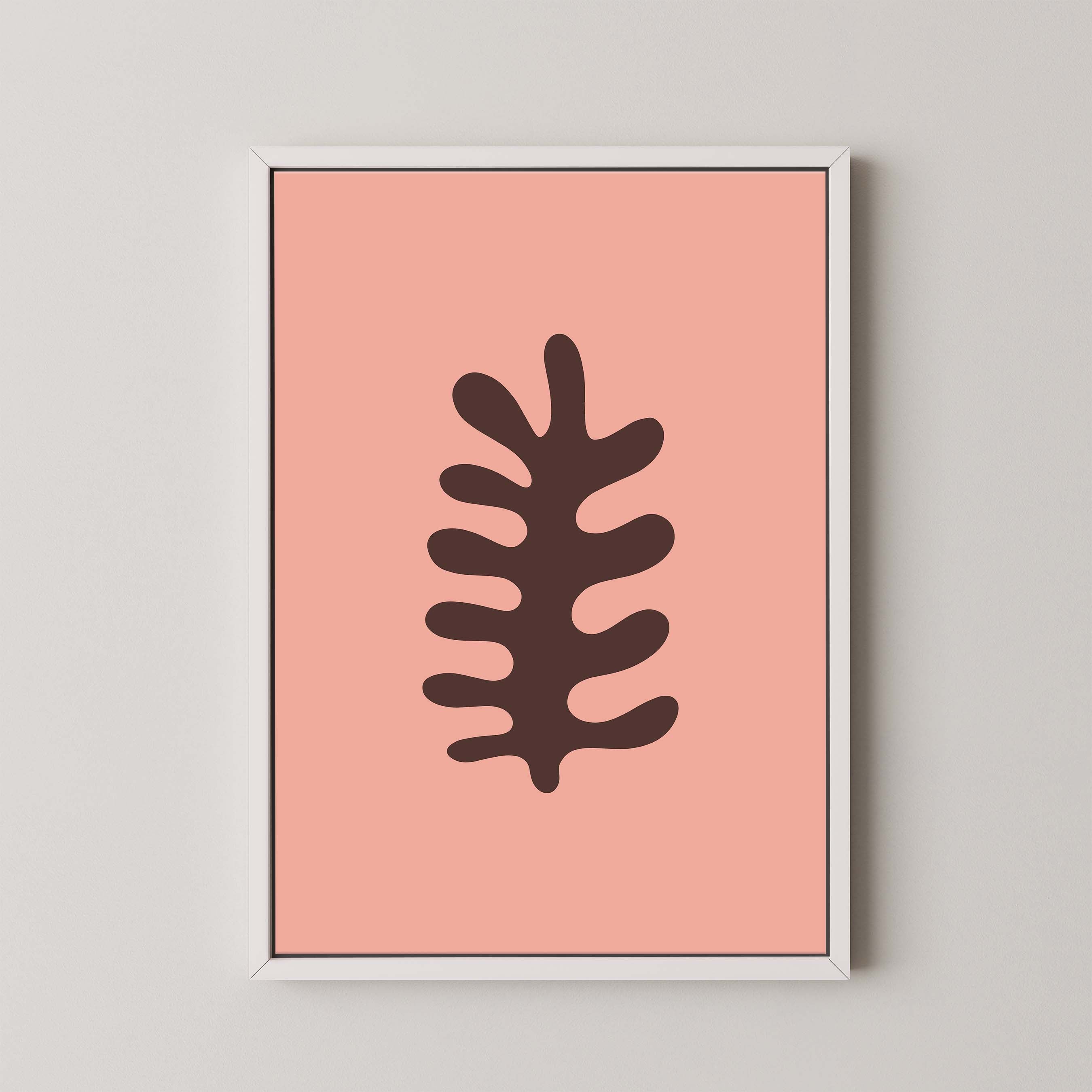 Fern in Salmon and Brown
