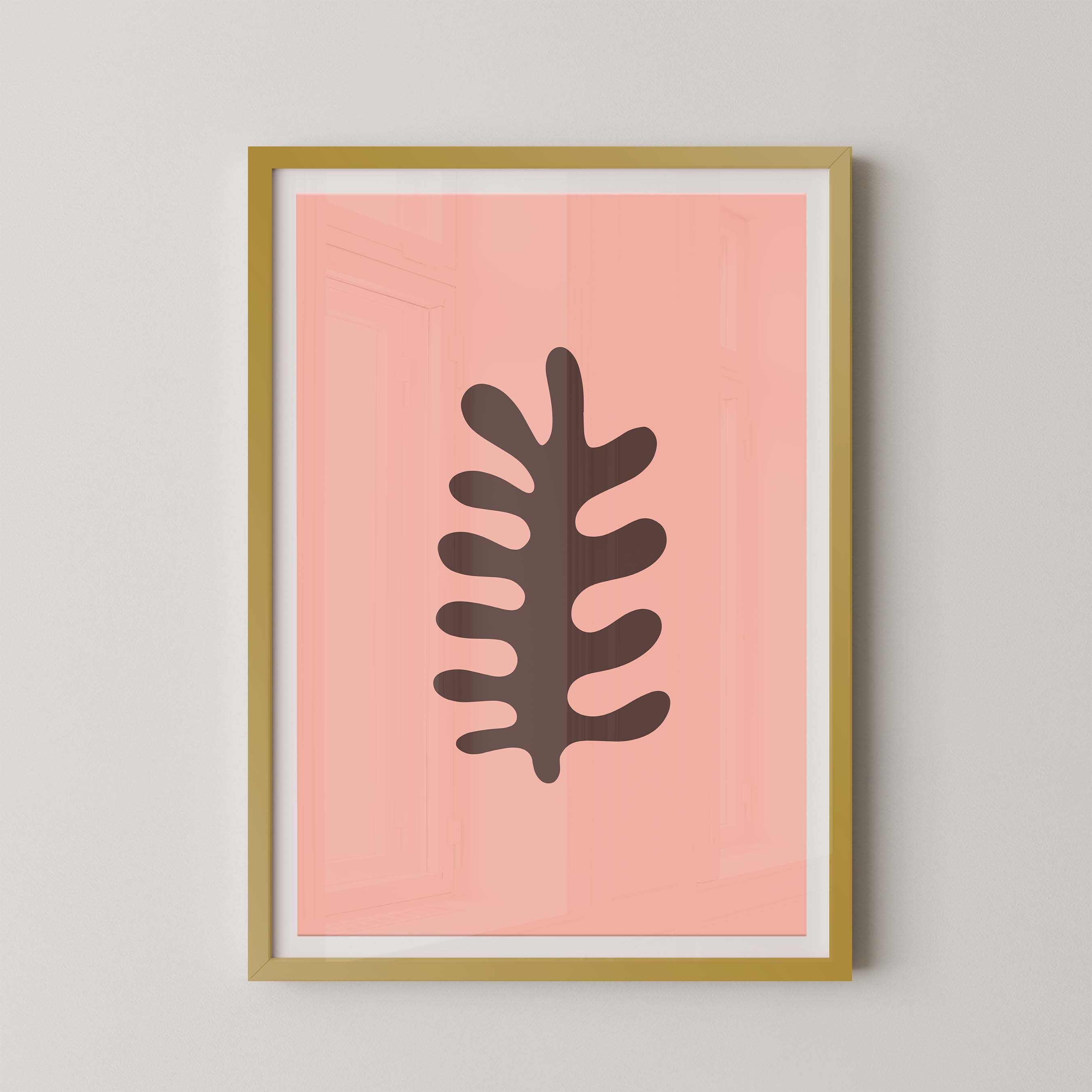 Fern in Salmon and Brown