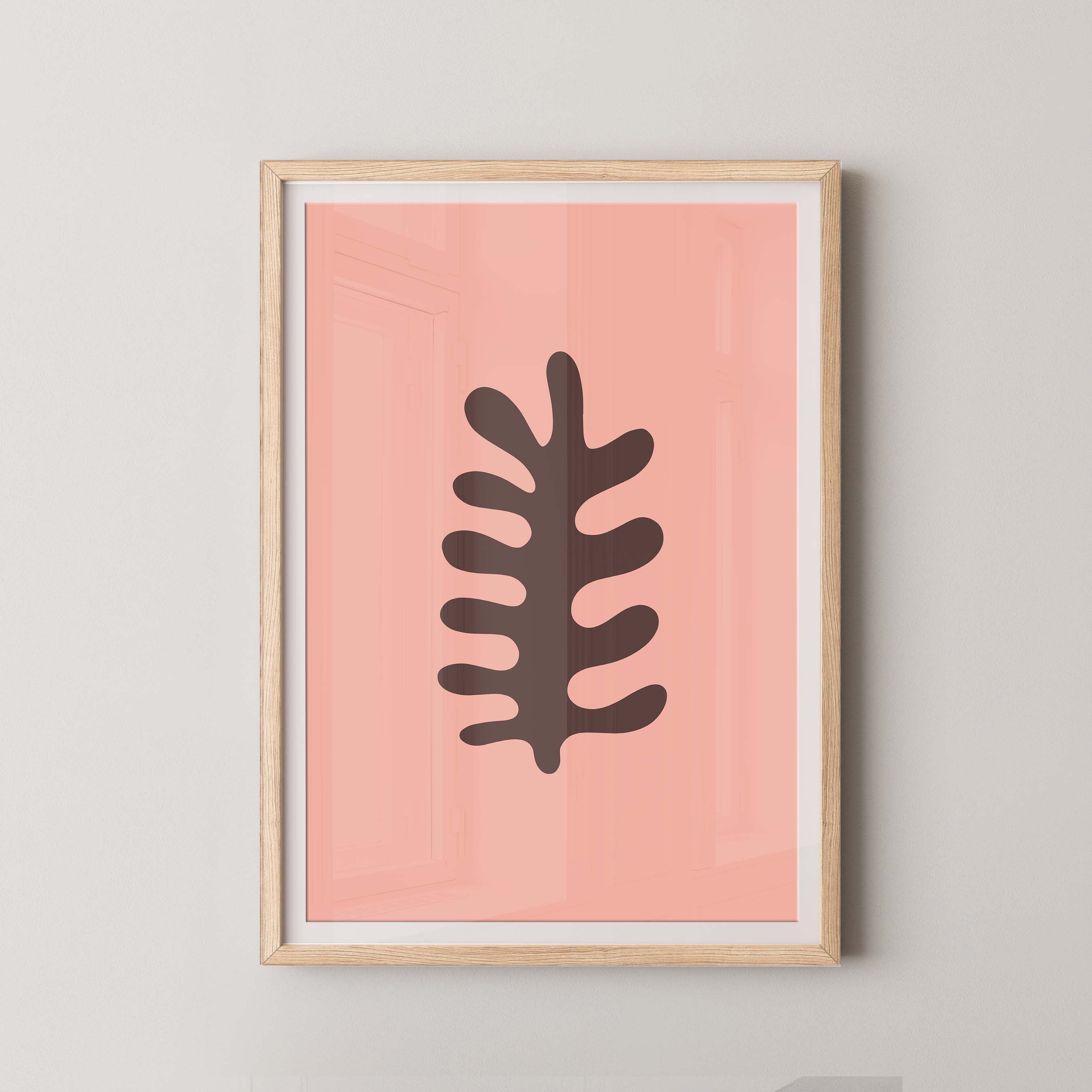 Fern in Salmon and Brown