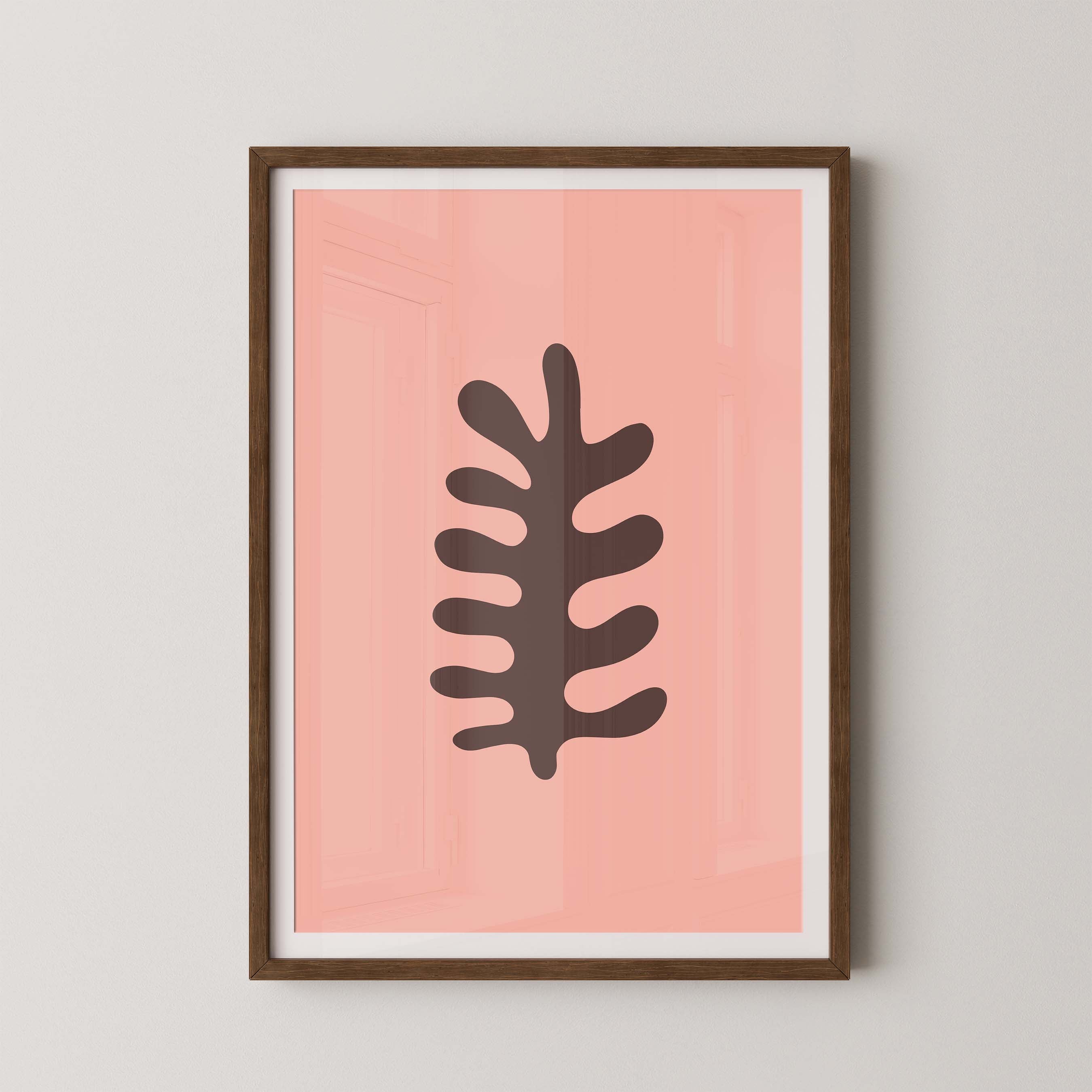 Fern in Salmon and Brown