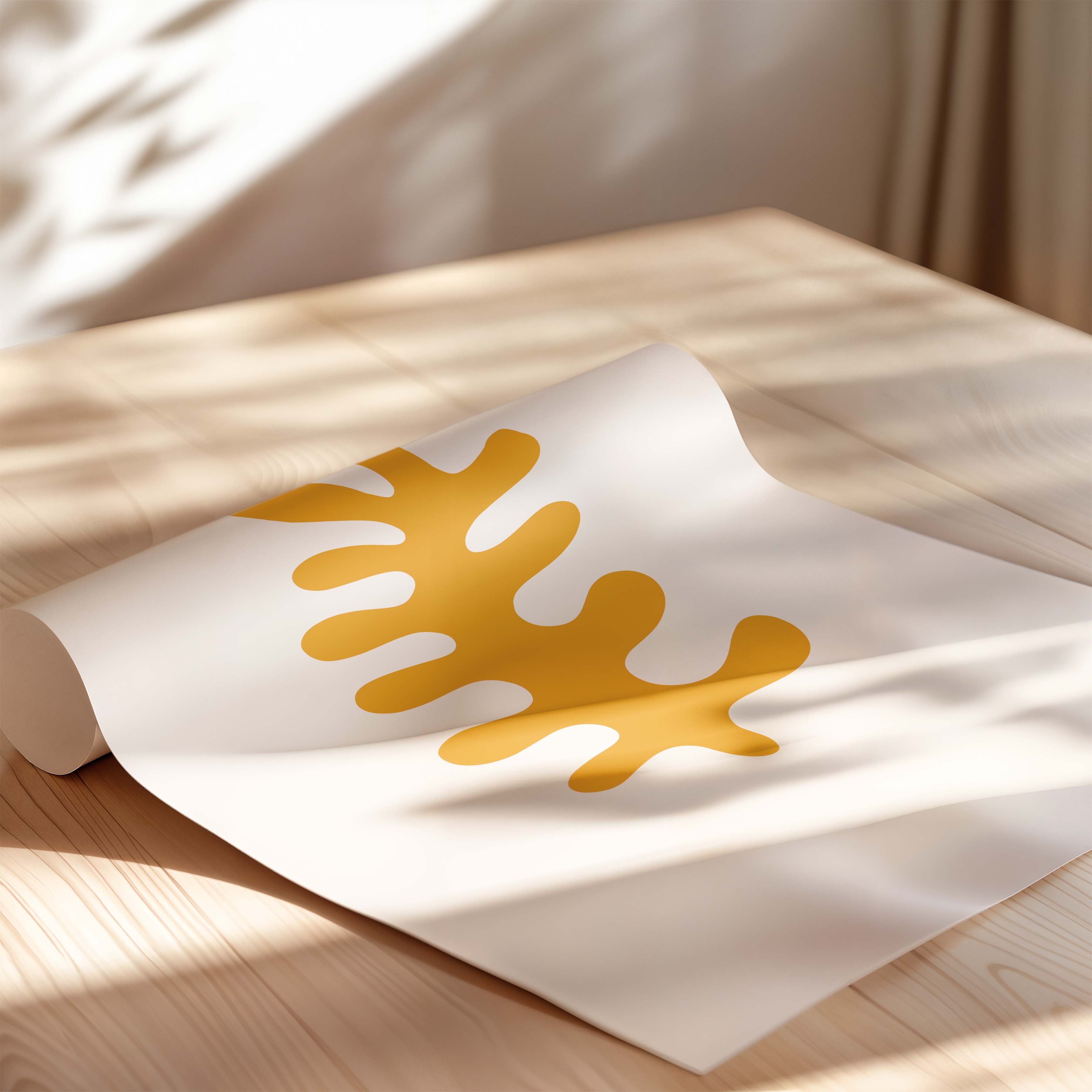 Fern in White and Yellow