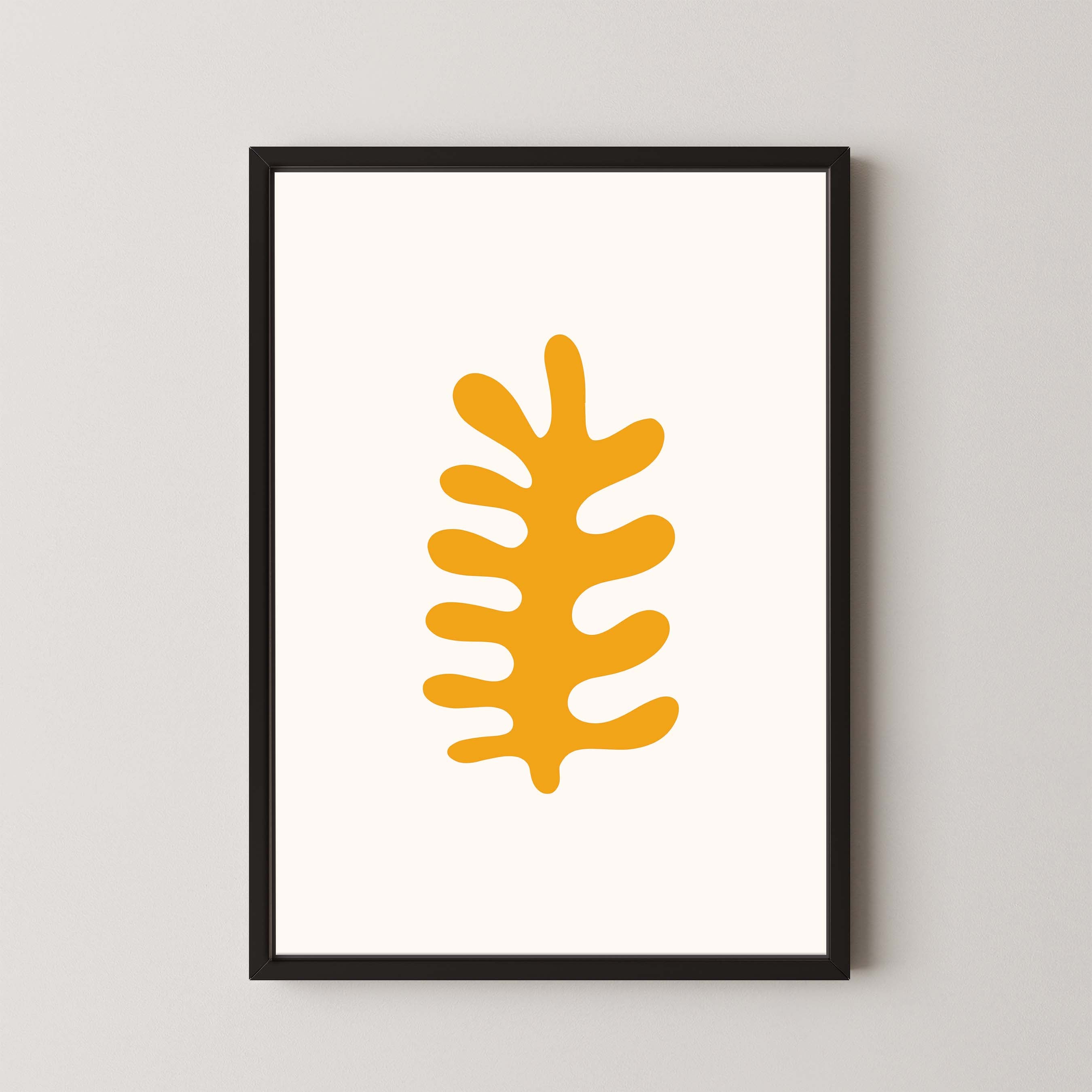 Fern in White and Yellow