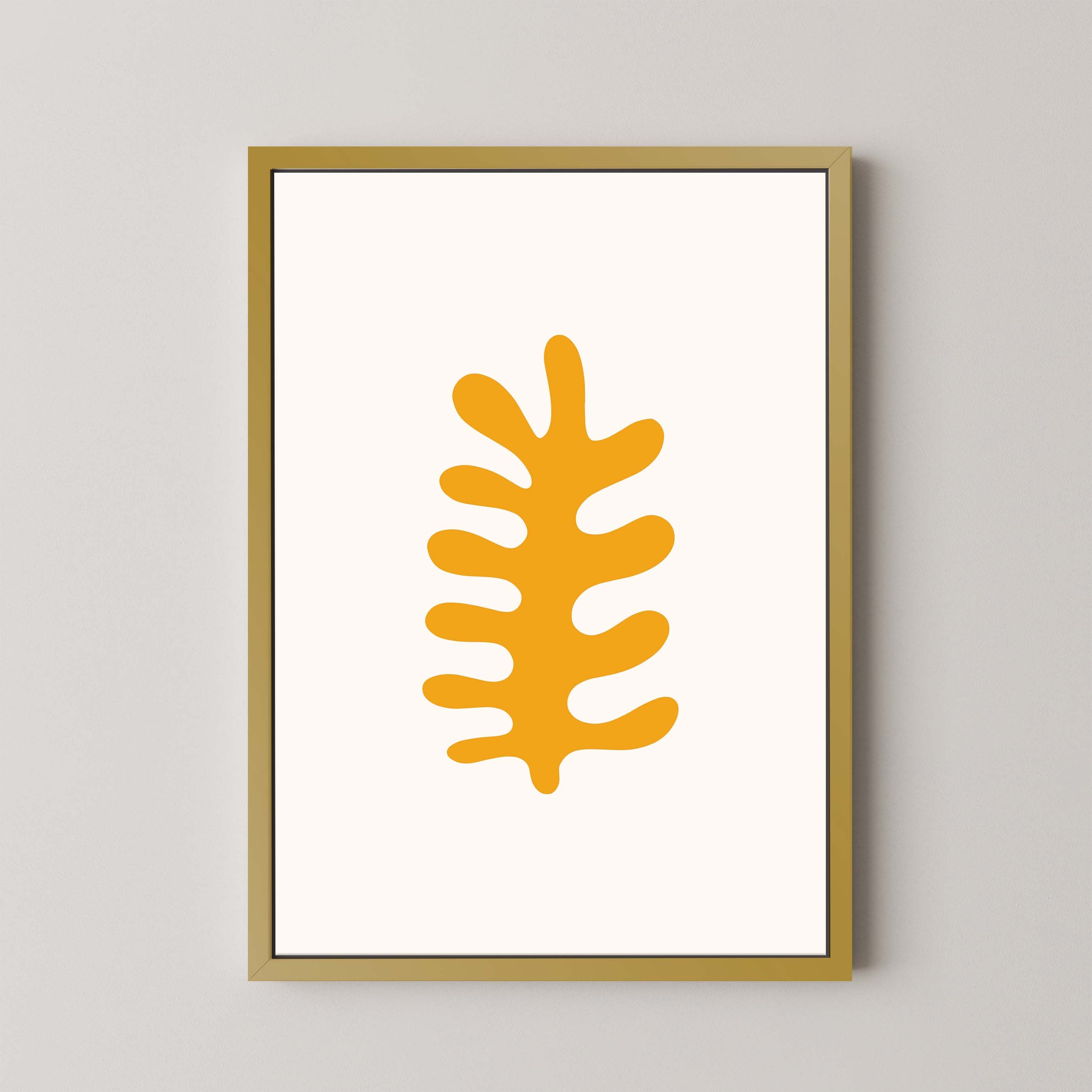 Fern in White and Yellow