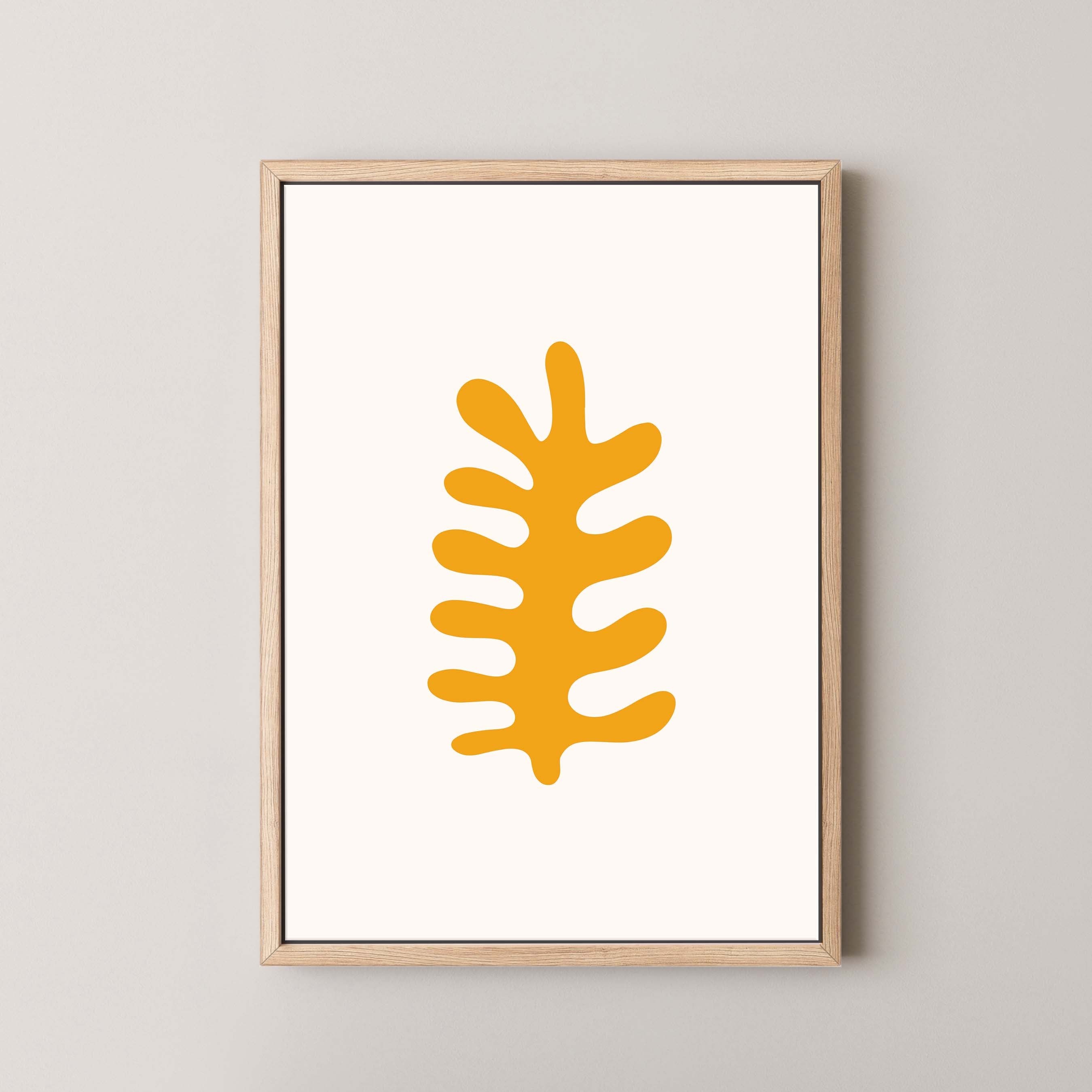 Fern in White and Yellow