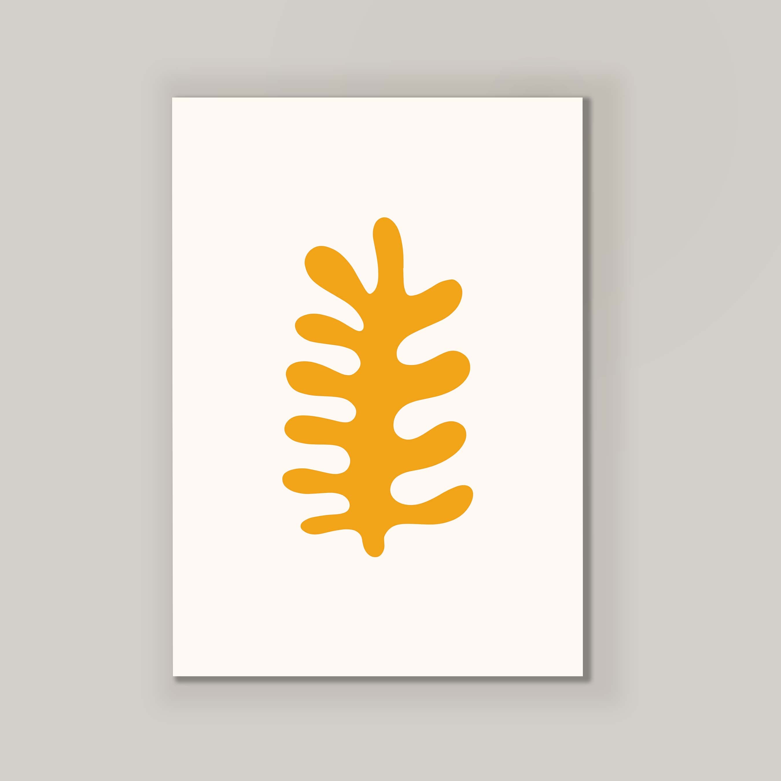 Fern in White and Yellow