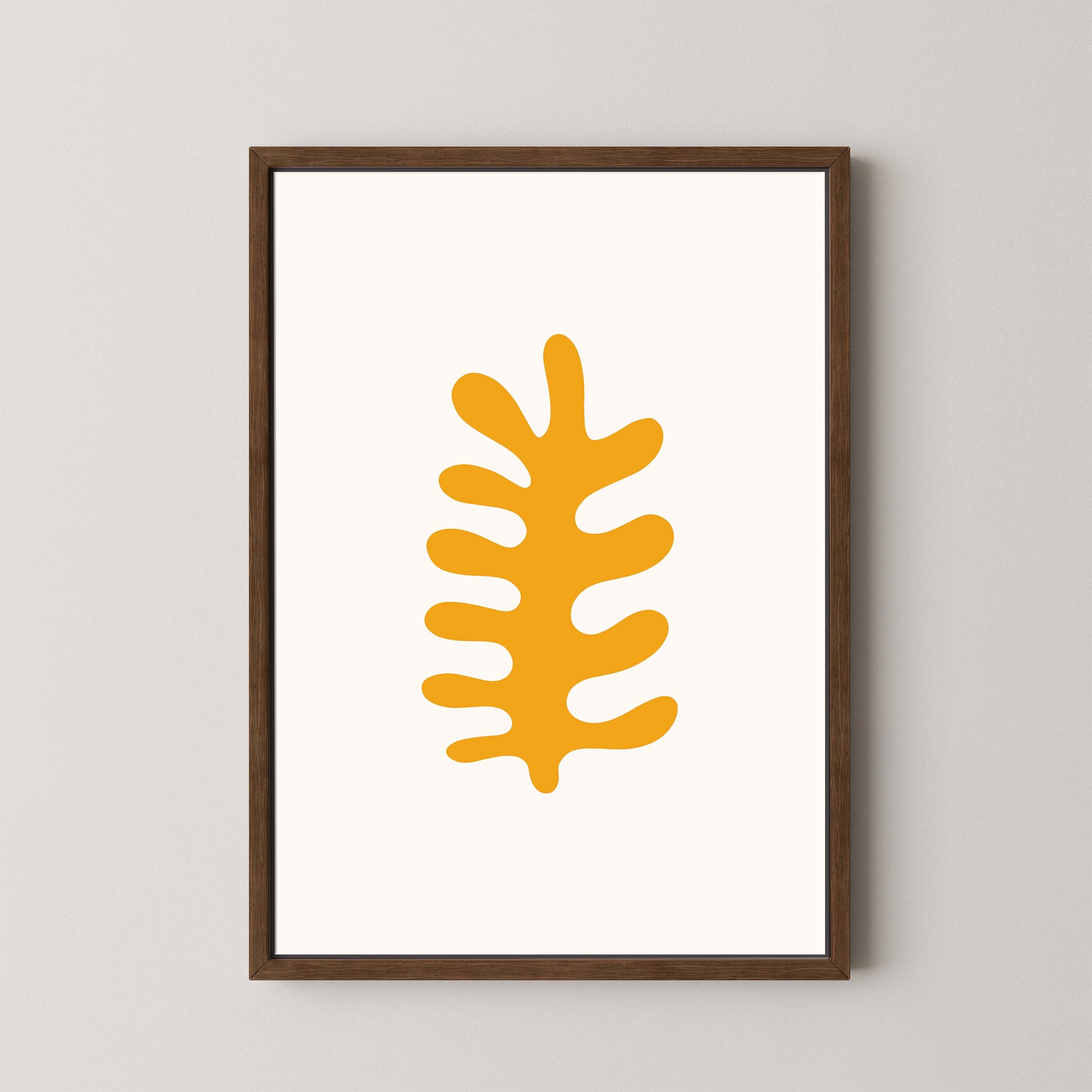 Fern in White and Yellow